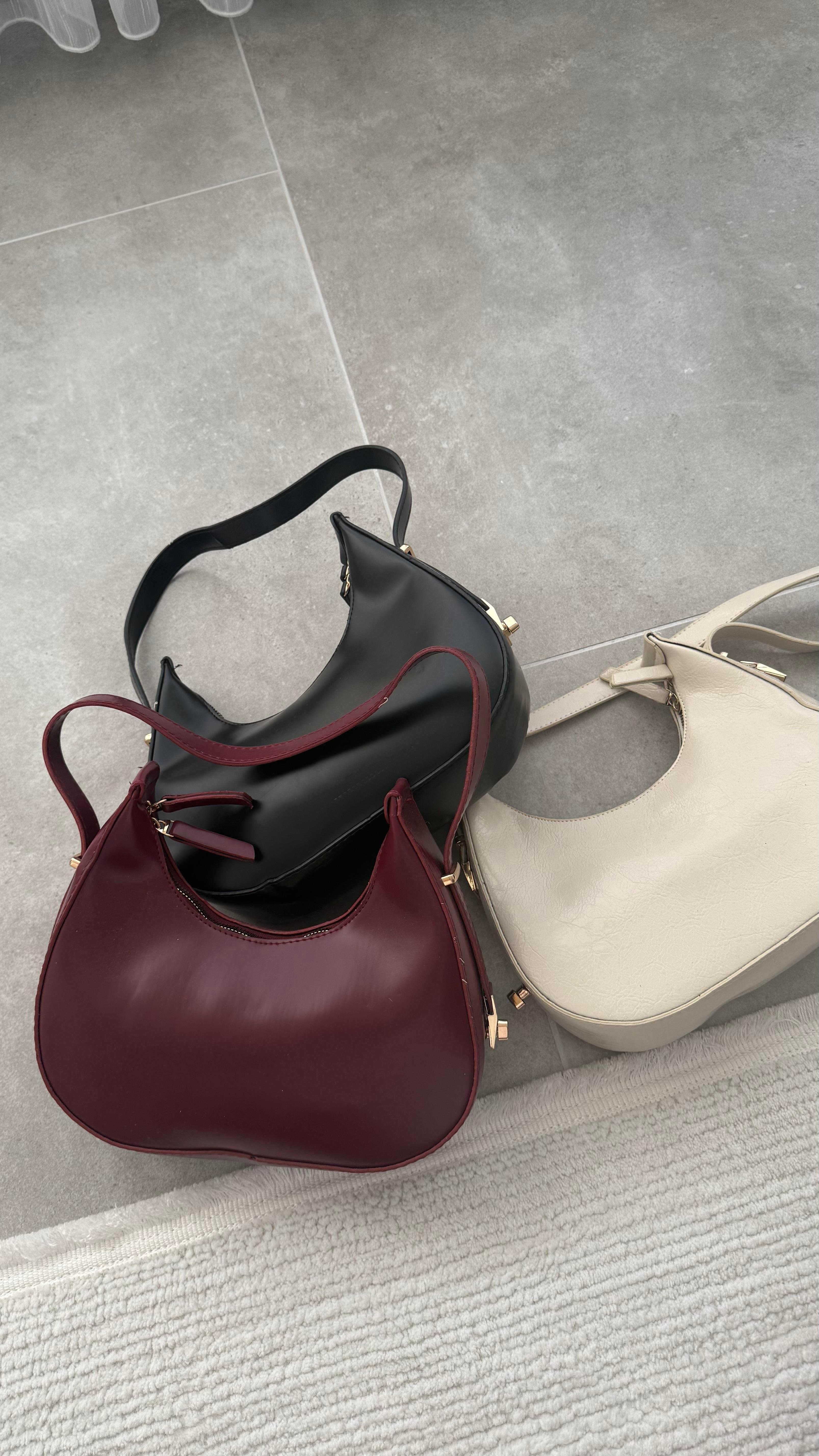 Baget Reguler Çanta Krem