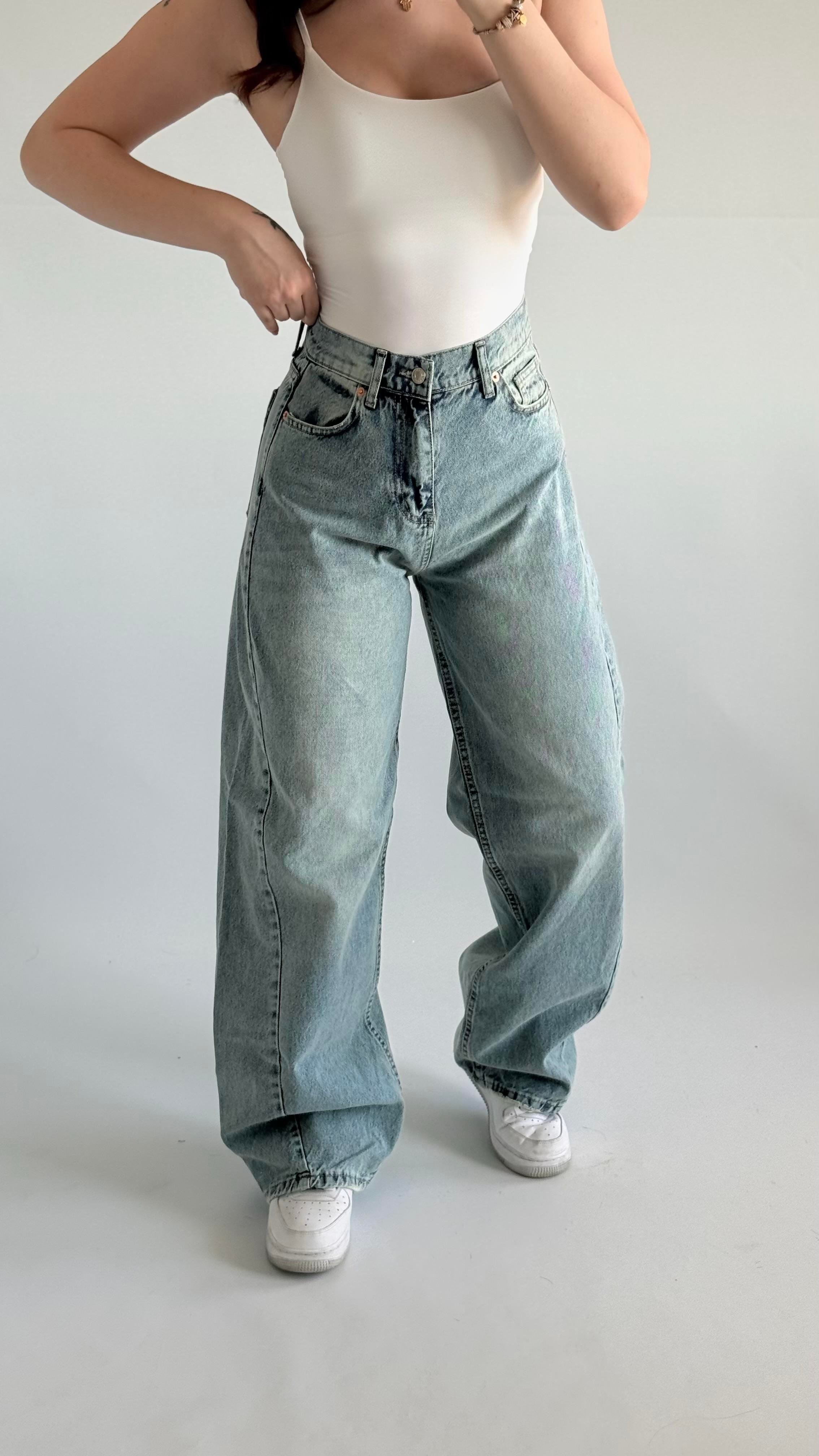 Baggy Balon Pantolon Açık Mavi