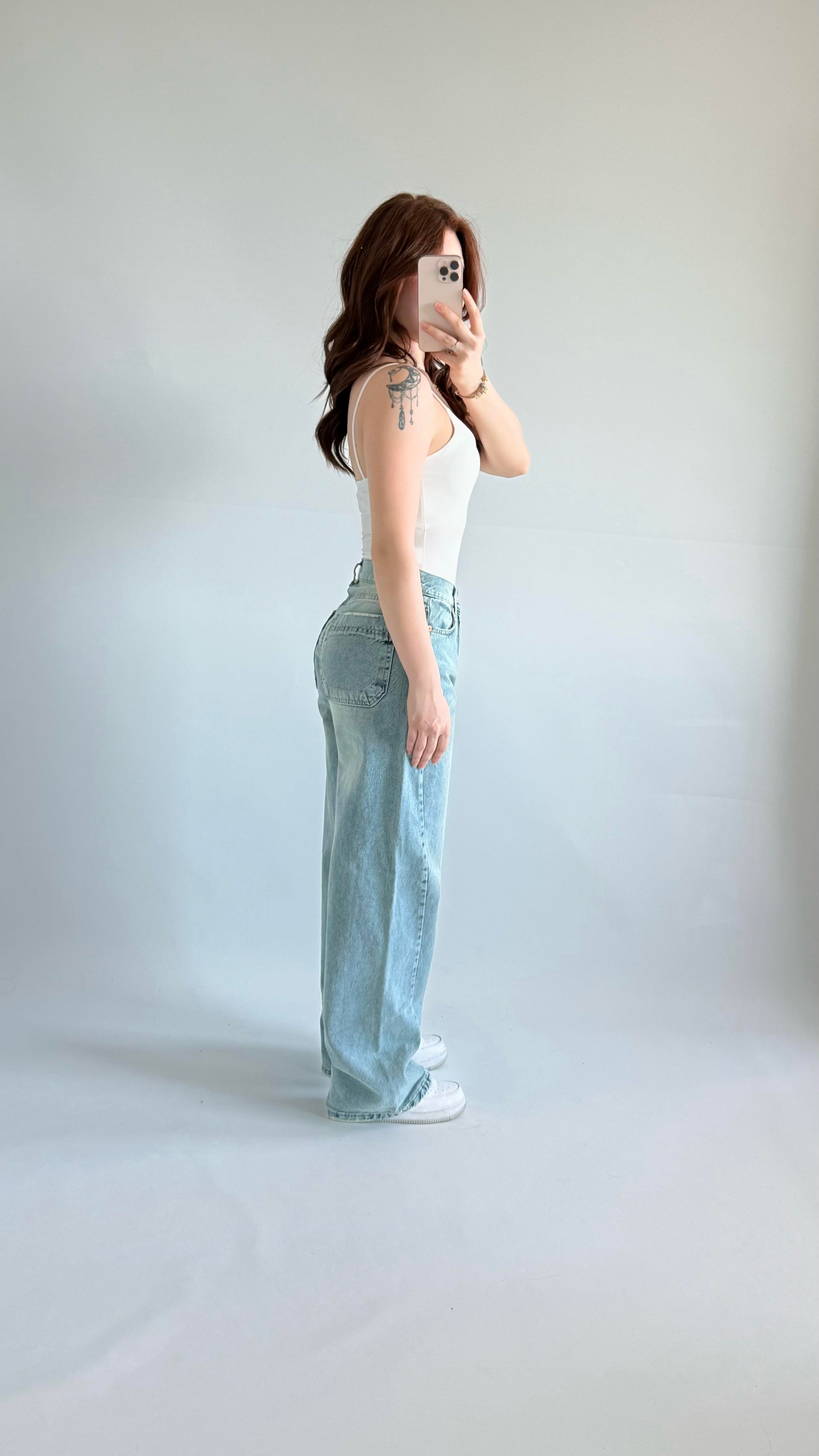 Baggy Balon Pantolon Açık Mavi
