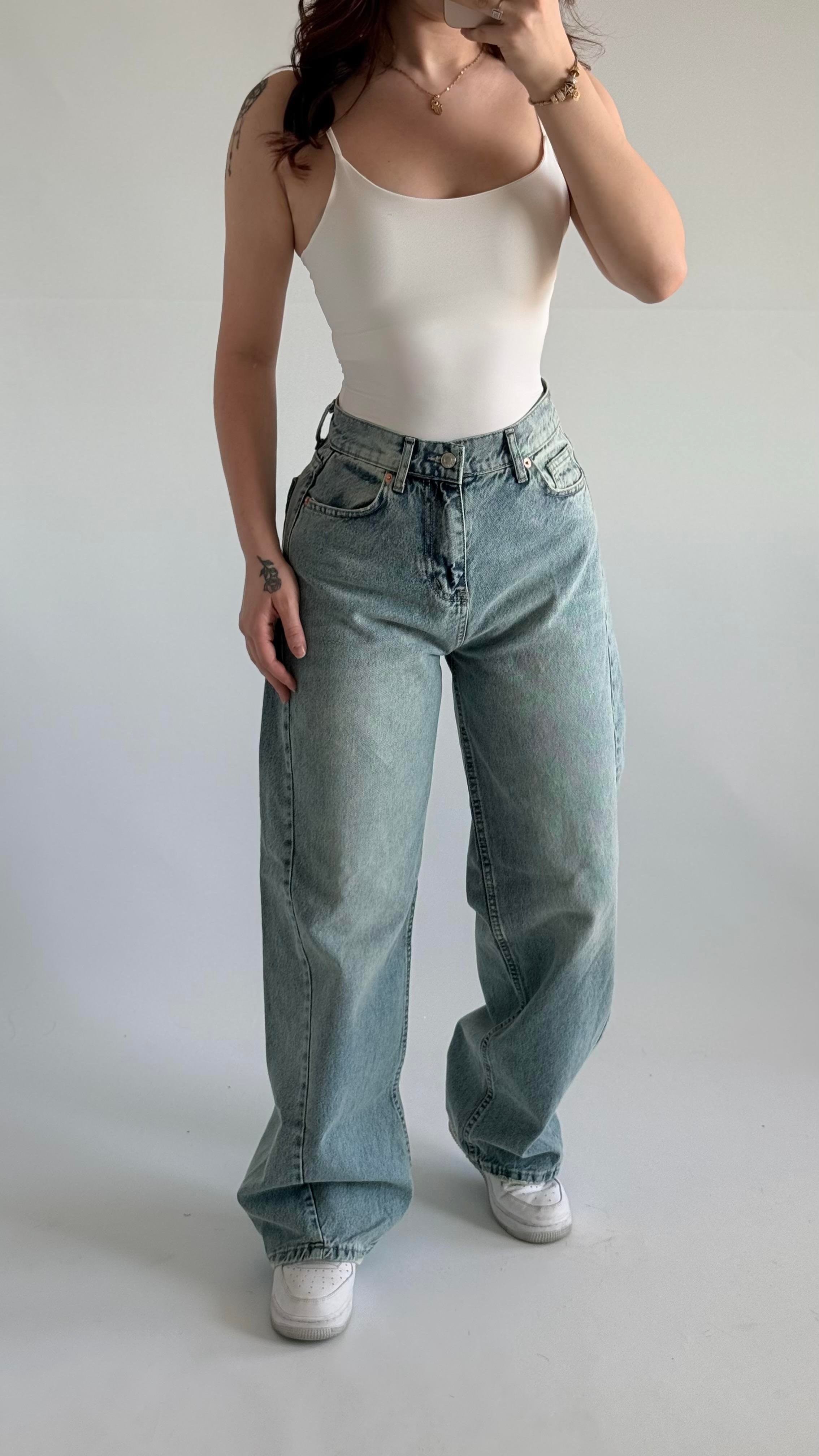 Baggy Balon Pantolon Açık Mavi