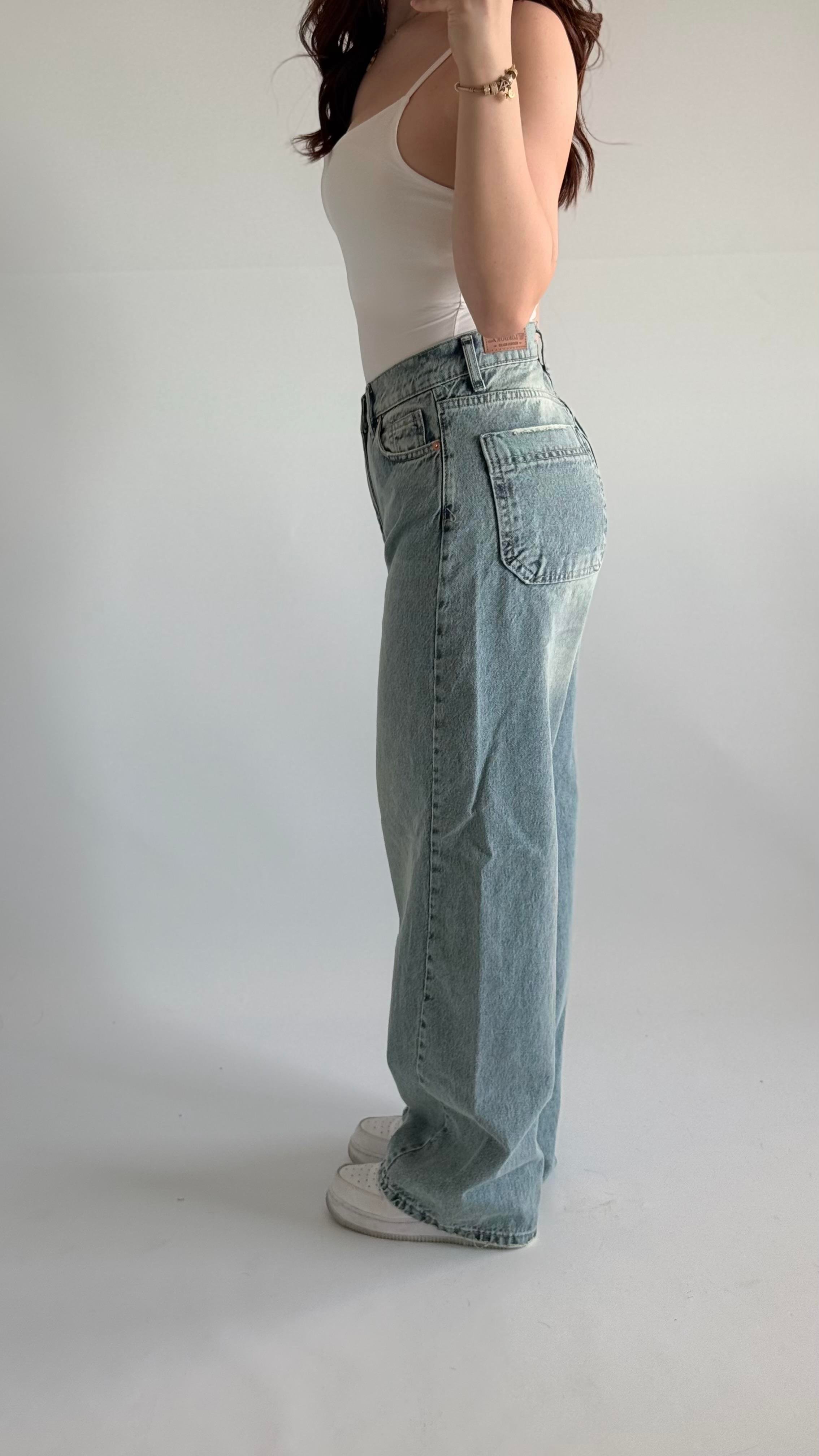 Baggy Balon Pantolon Açık Mavi