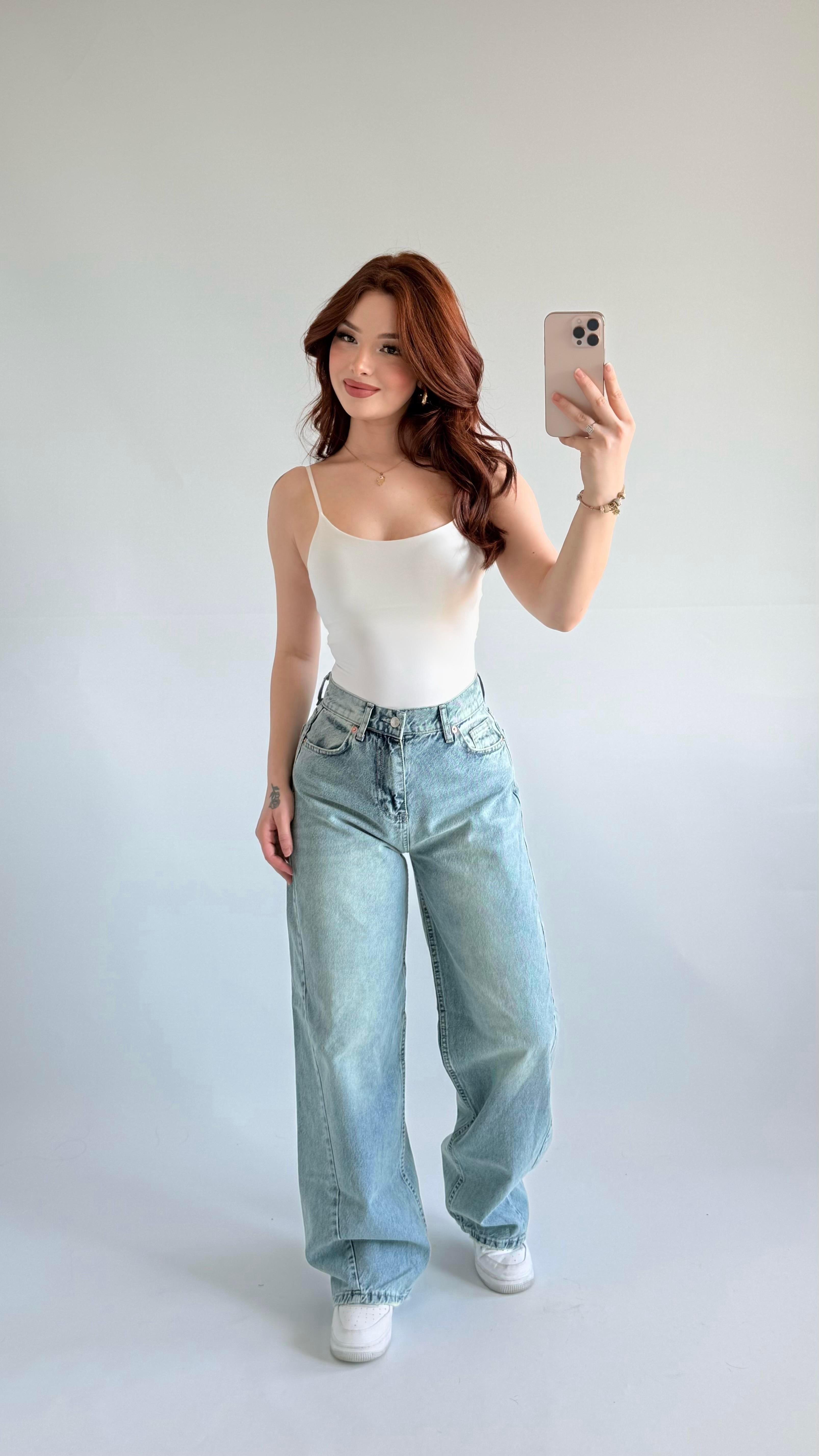 Baggy Balon Pantolon Açık Mavi