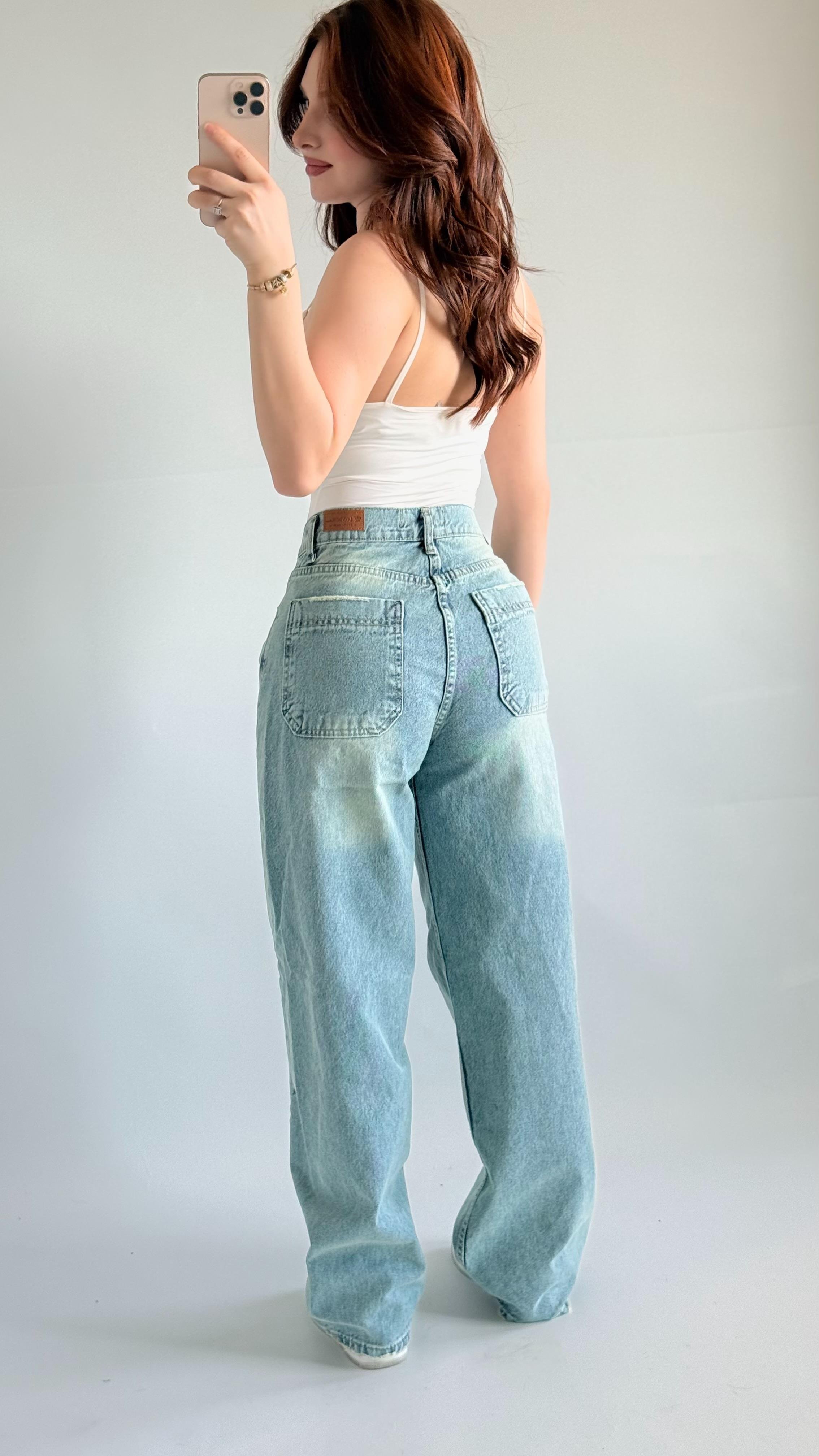 Baggy Balon Pantolon Açık Mavi