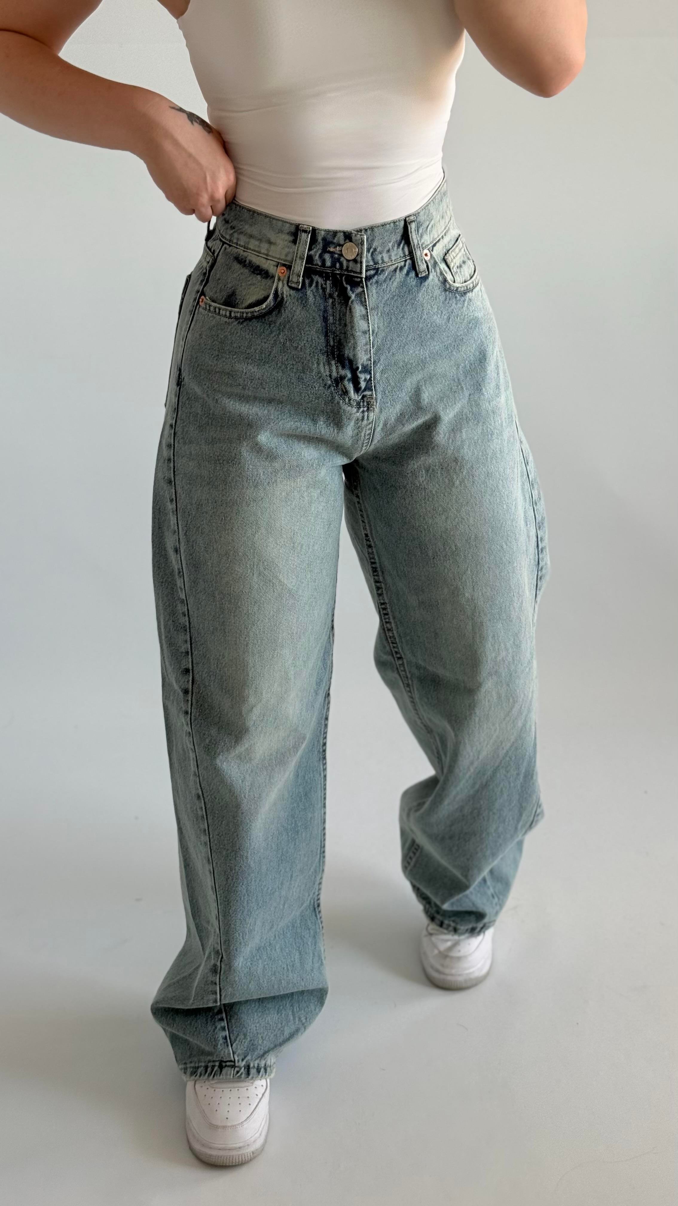 Baggy Balon Pantolon Açık Mavi
