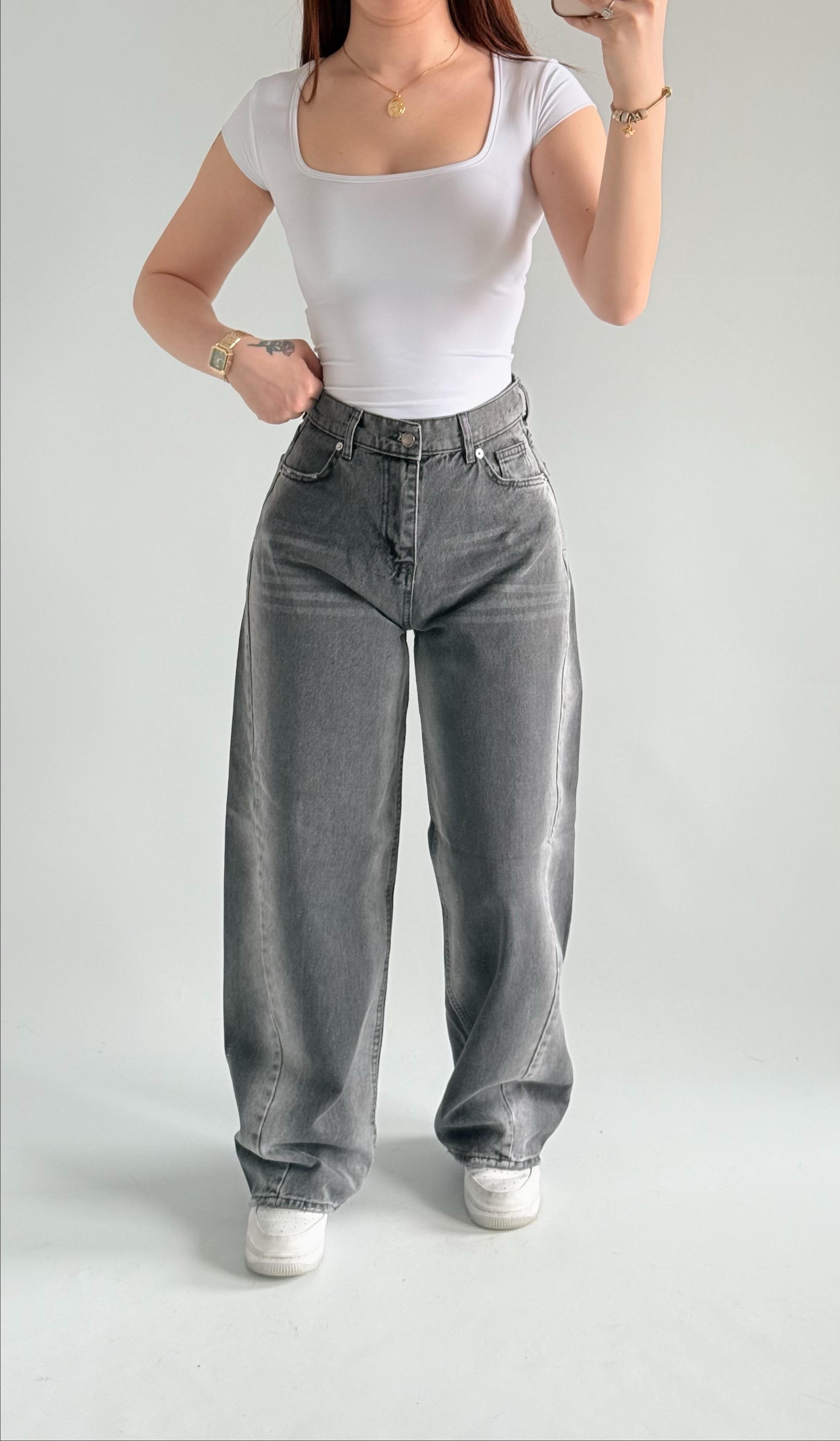 Baggy Balon Pantolon Füme