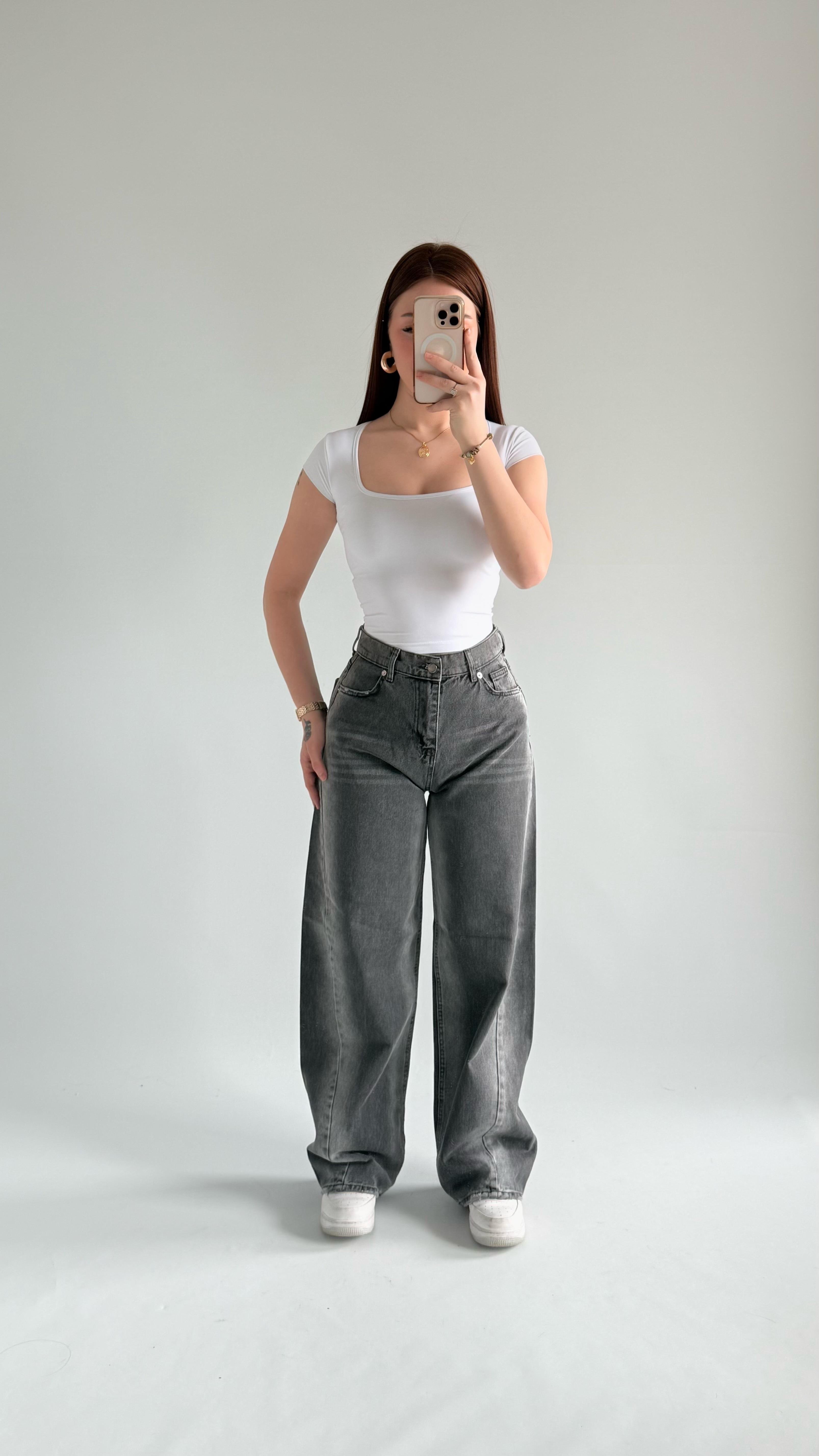Baggy Balon Pantolon Füme
