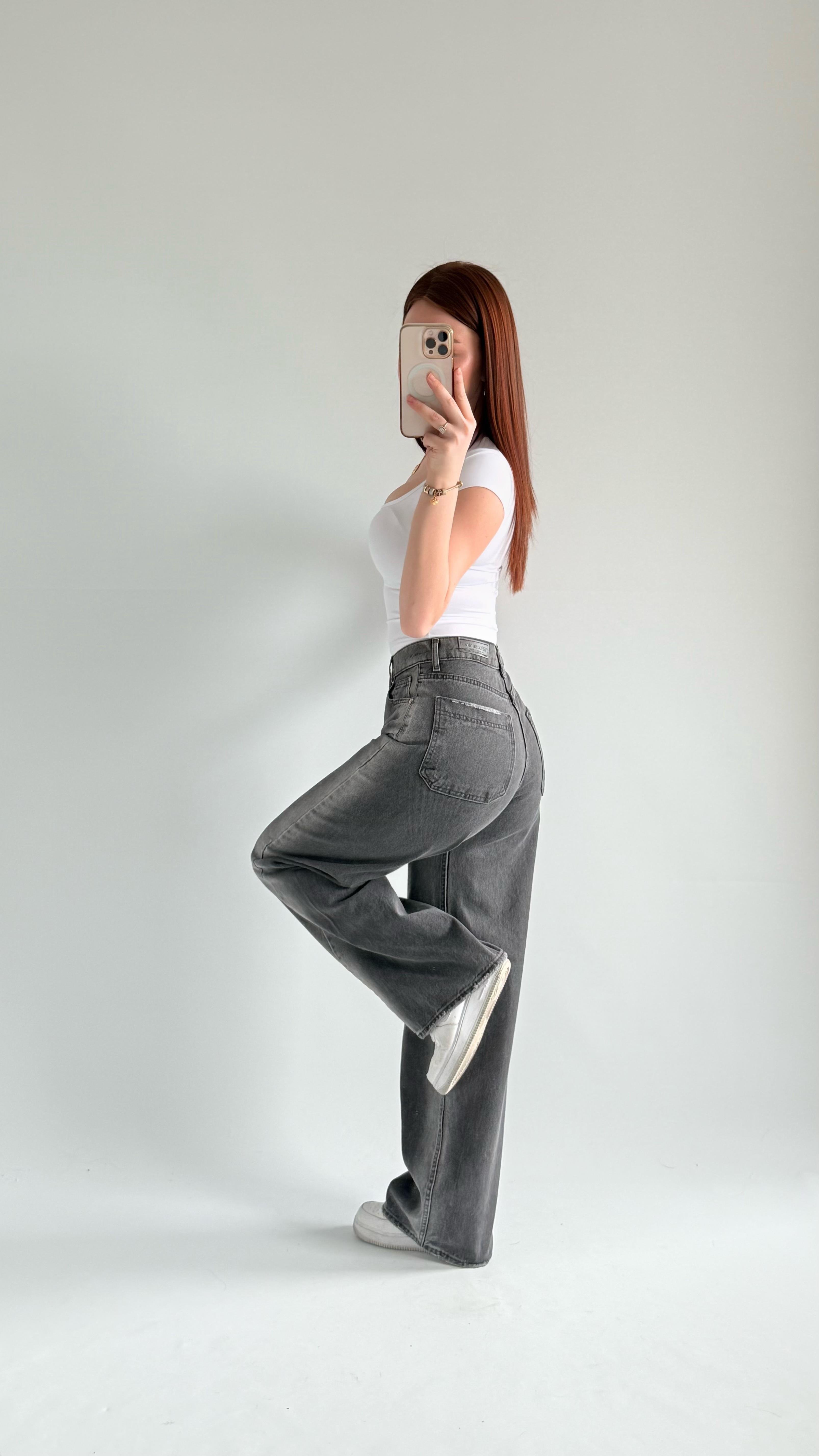 Baggy Balon Pantolon Füme