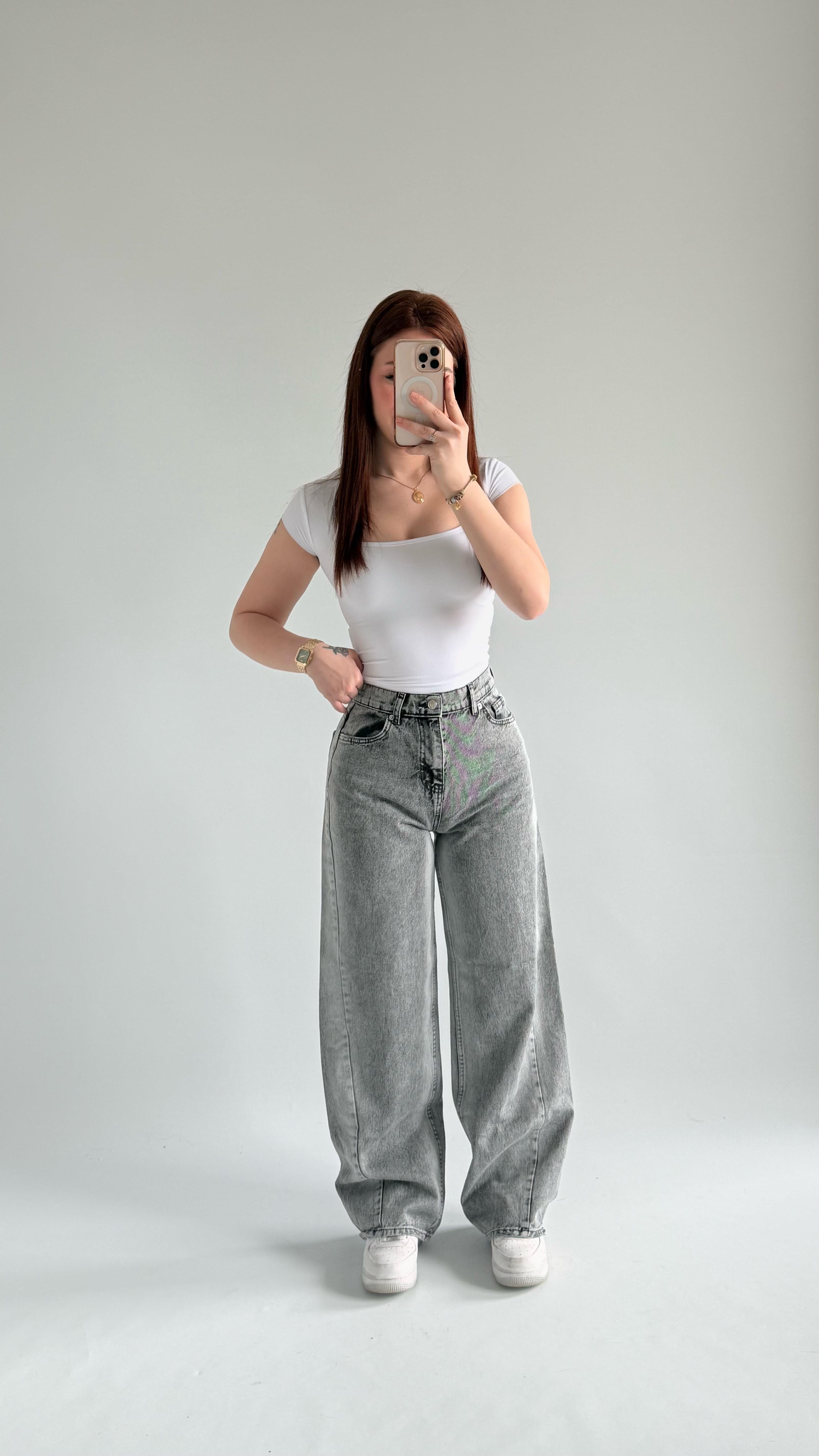 Baggy Balon Pantolon Gri