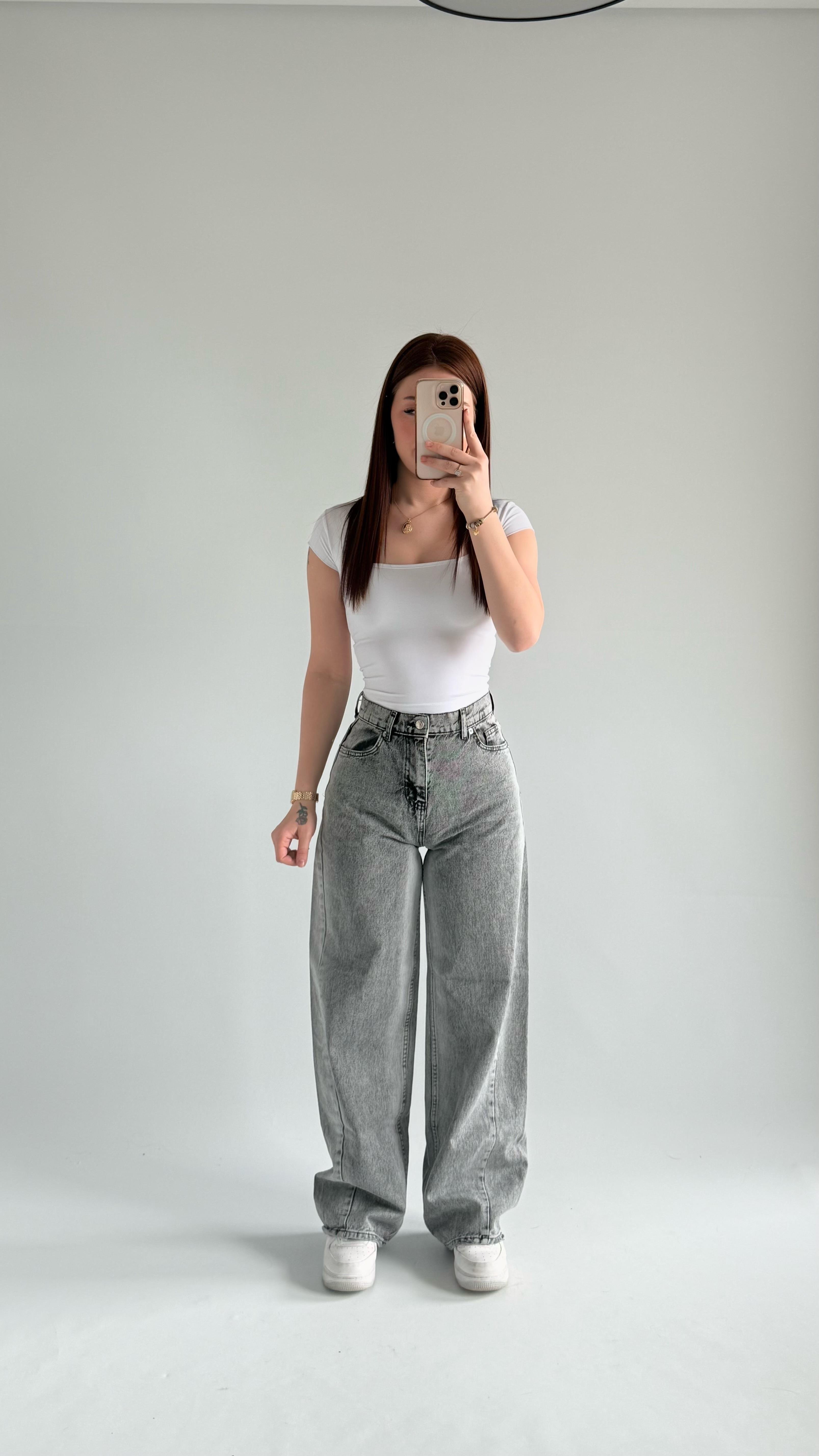Baggy Balon Pantolon Gri