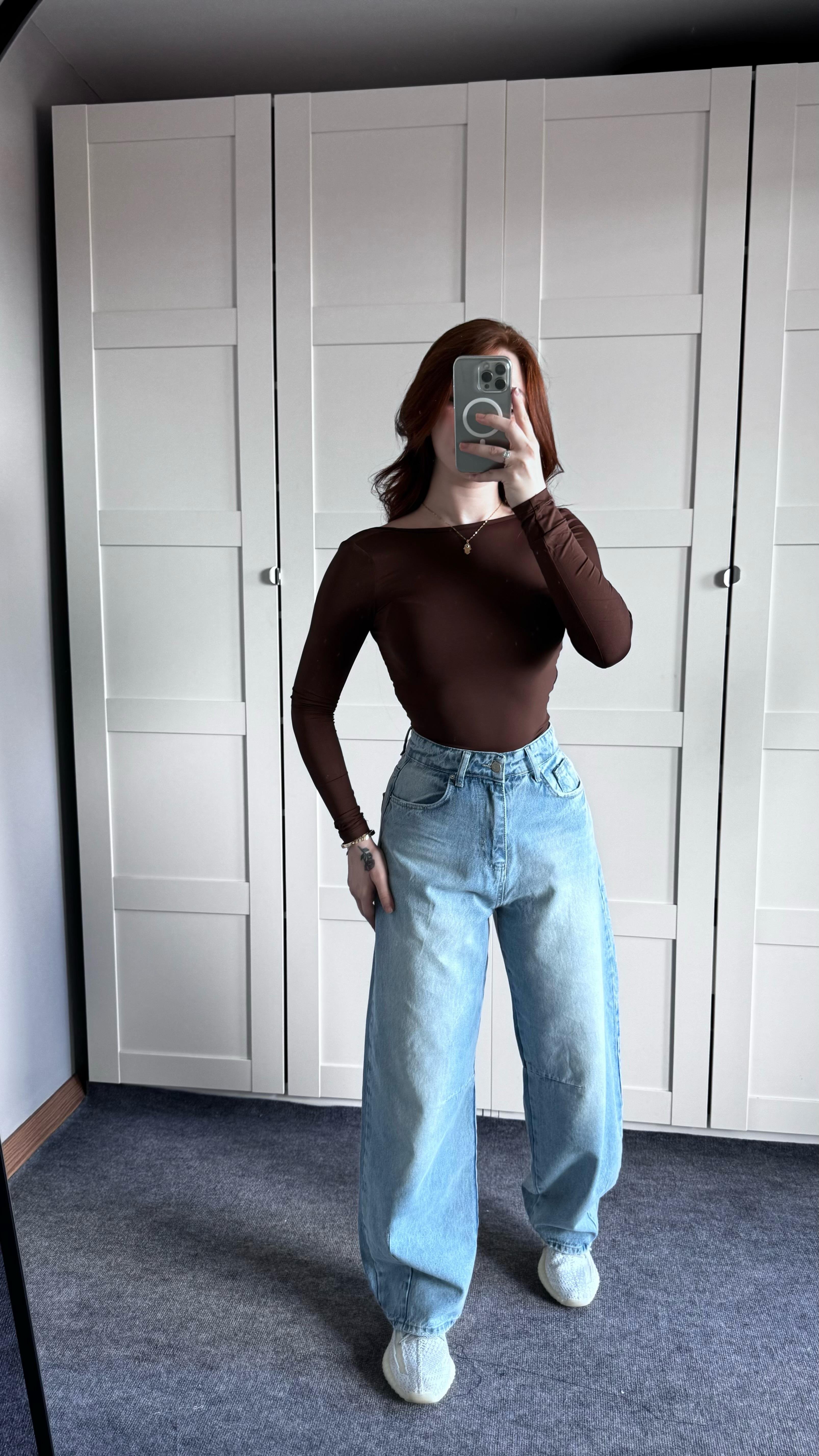 Baggy Bersh. Açık Mavi Jeans