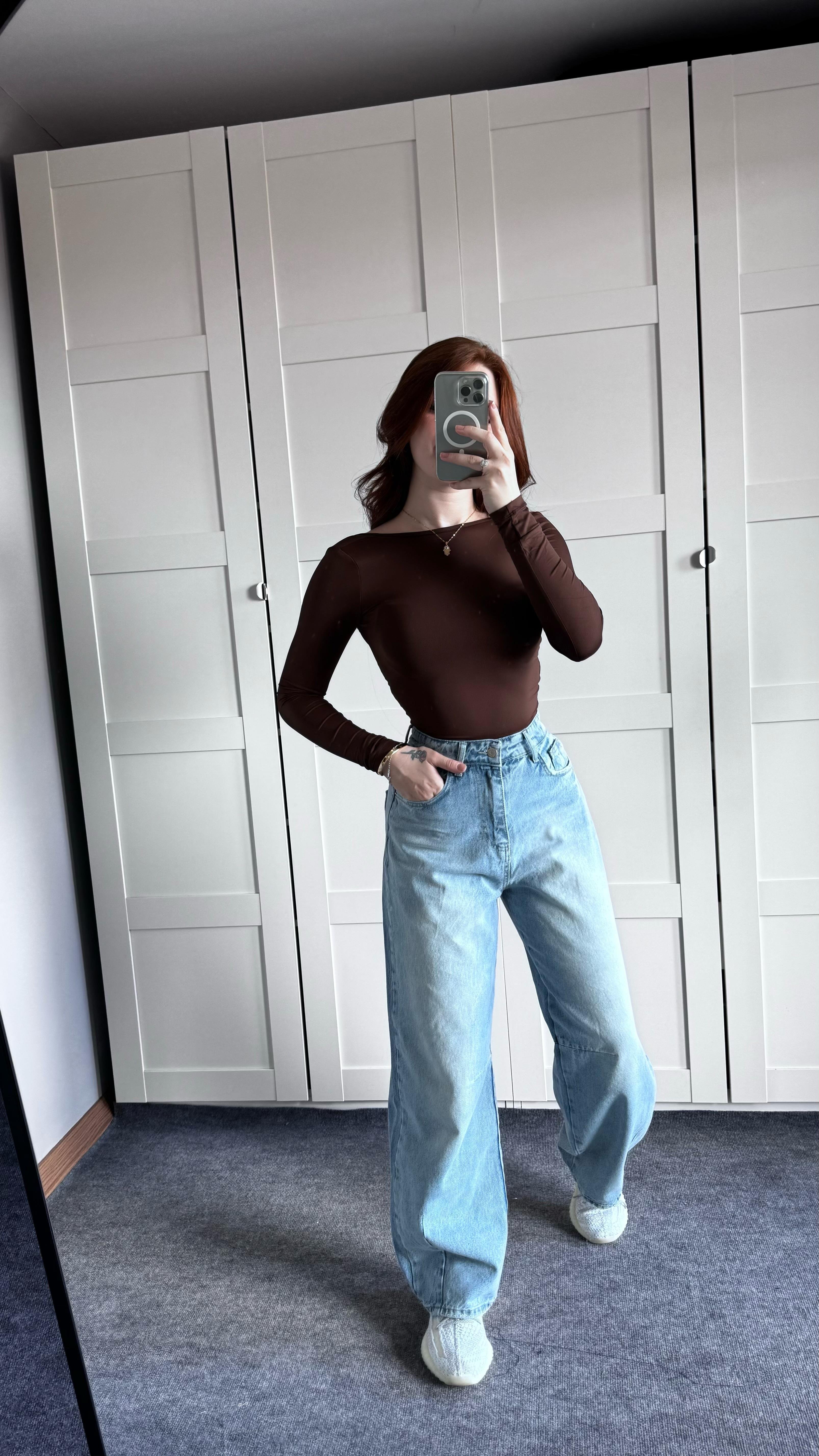 Baggy Bersh. Açık Mavi Jeans