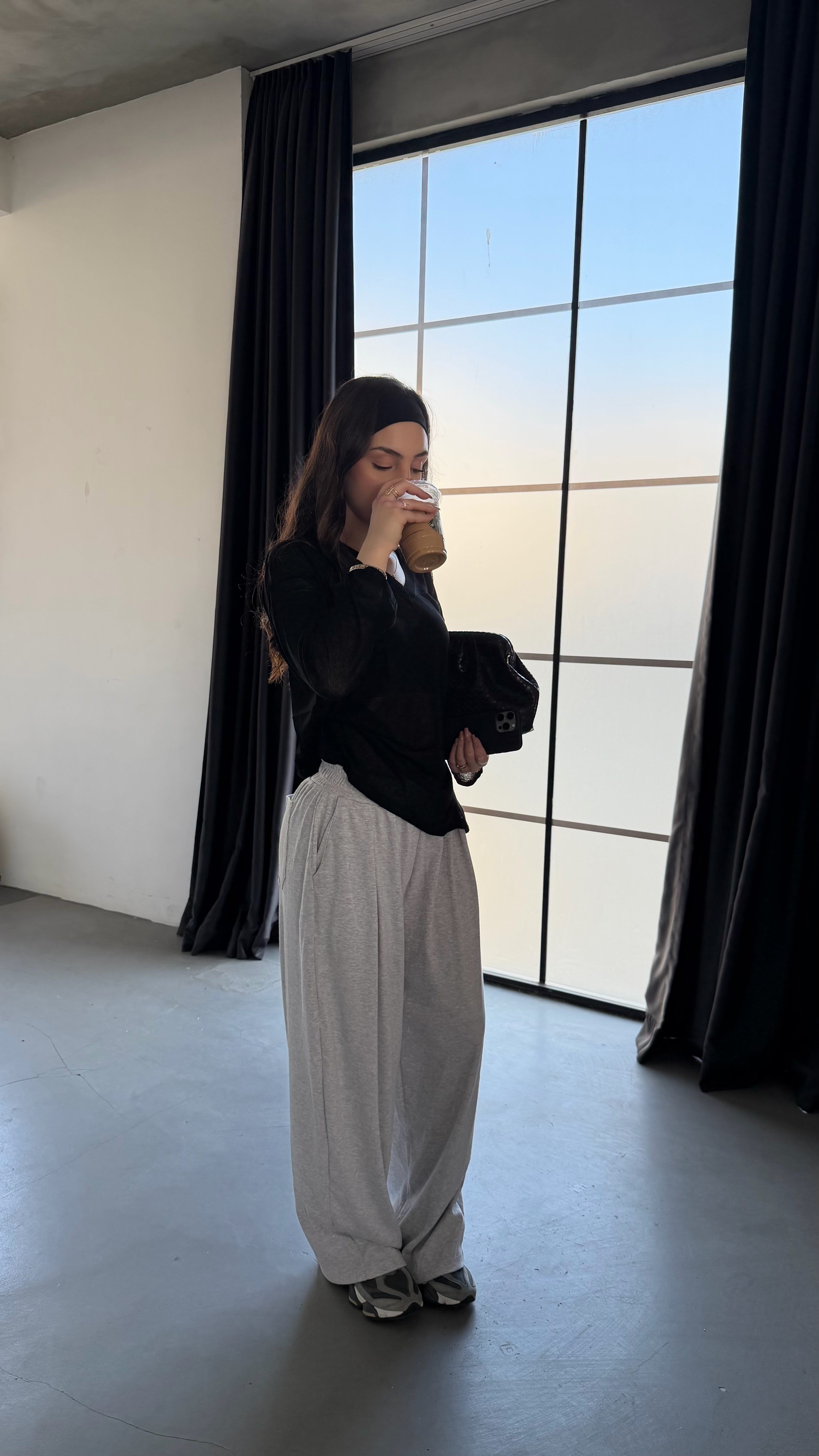 Baggy Fit Salaş Pantolon Gri