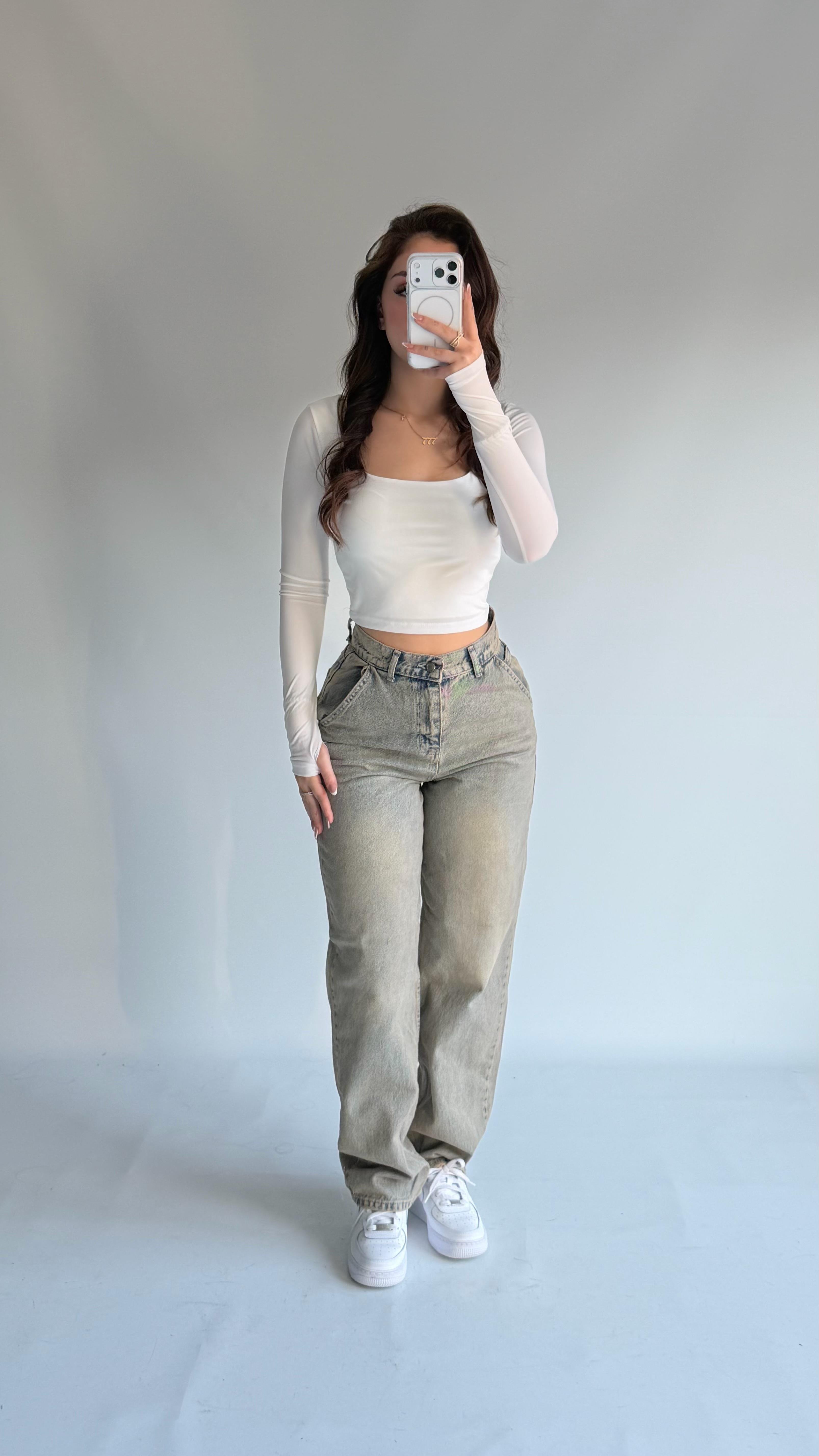 Baggy Scatter Pantolon Eskitme