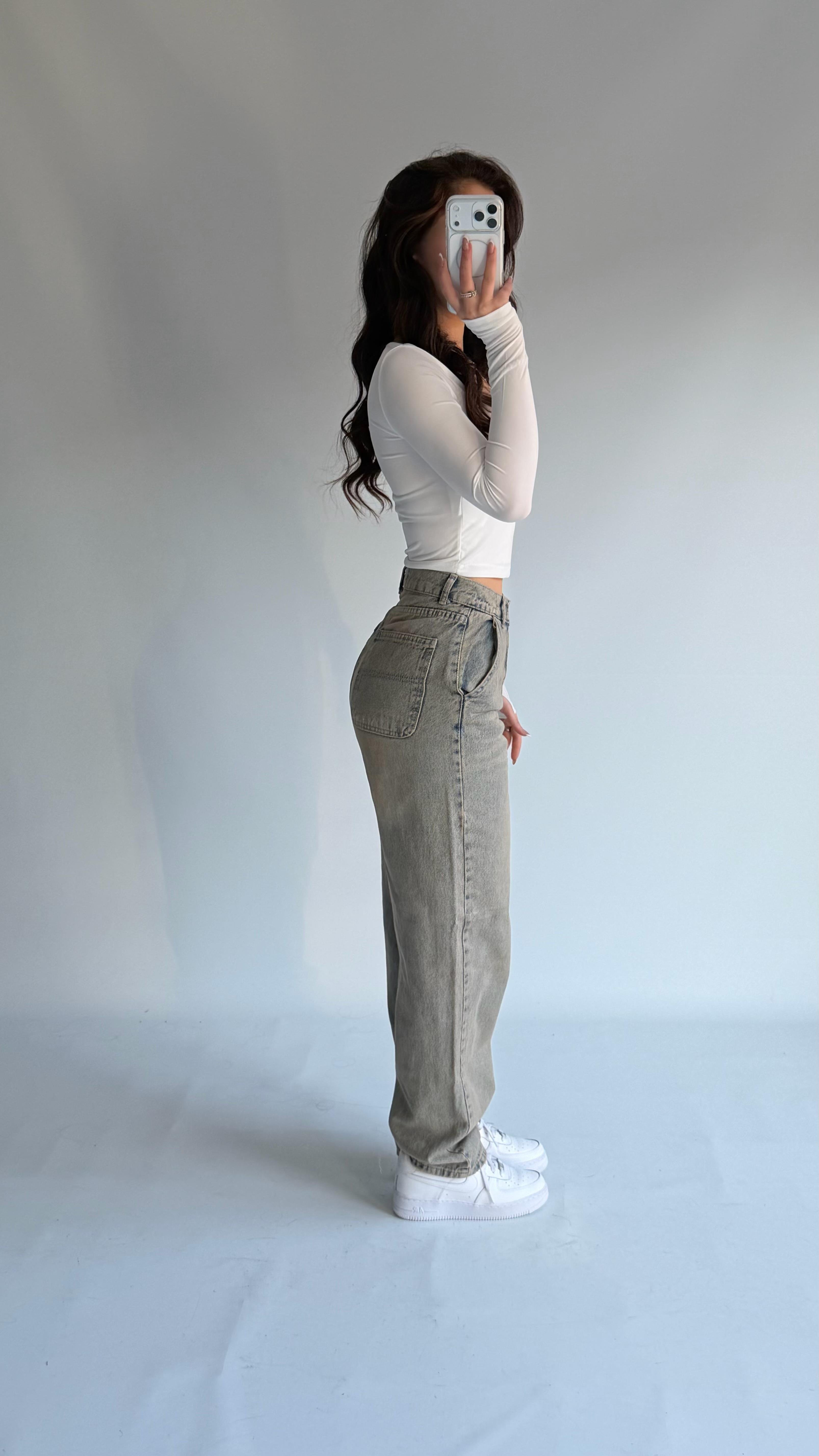 Baggy Scatter Pantolon Eskitme