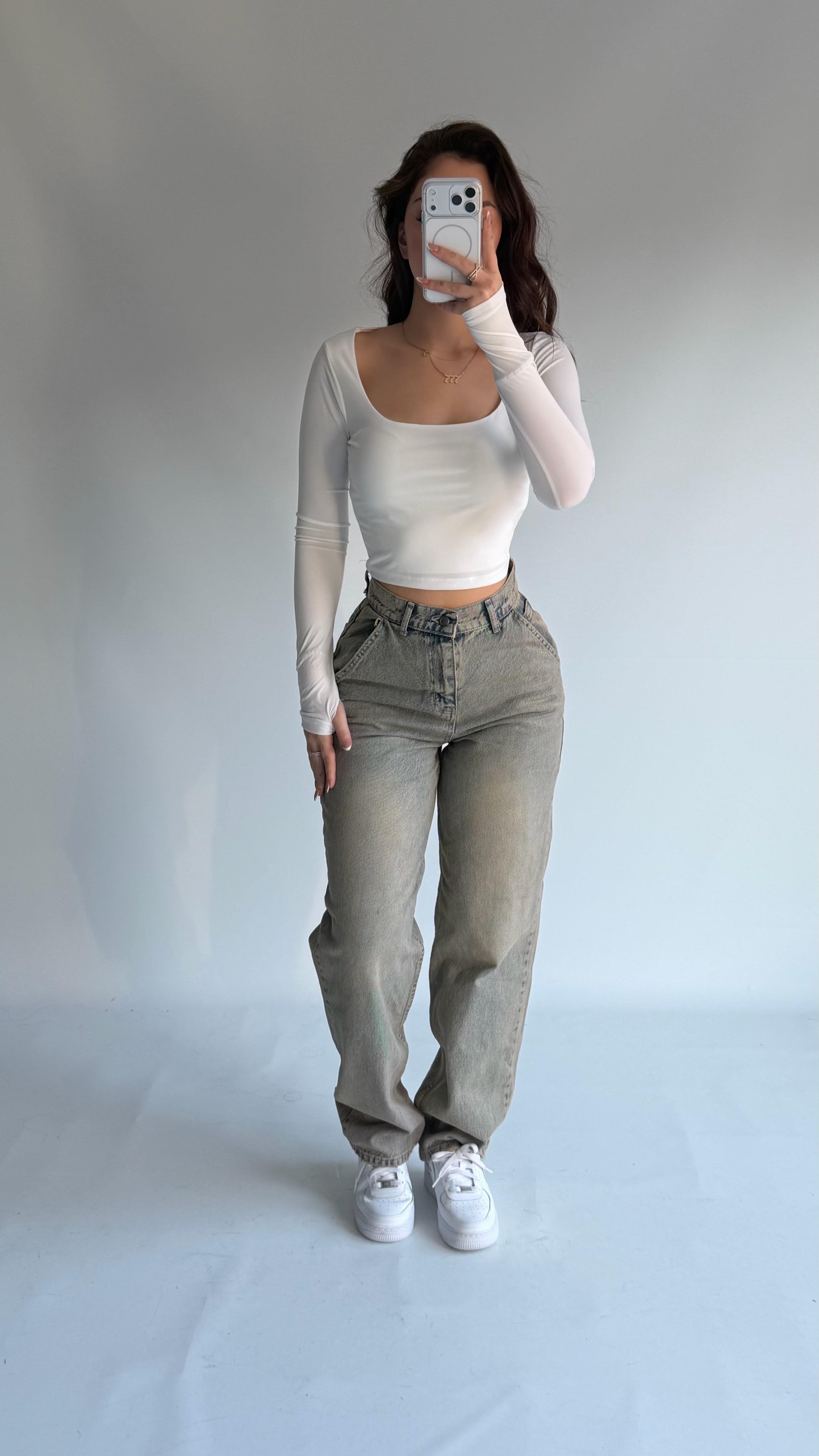 Baggy Scatter Pantolon Eskitme