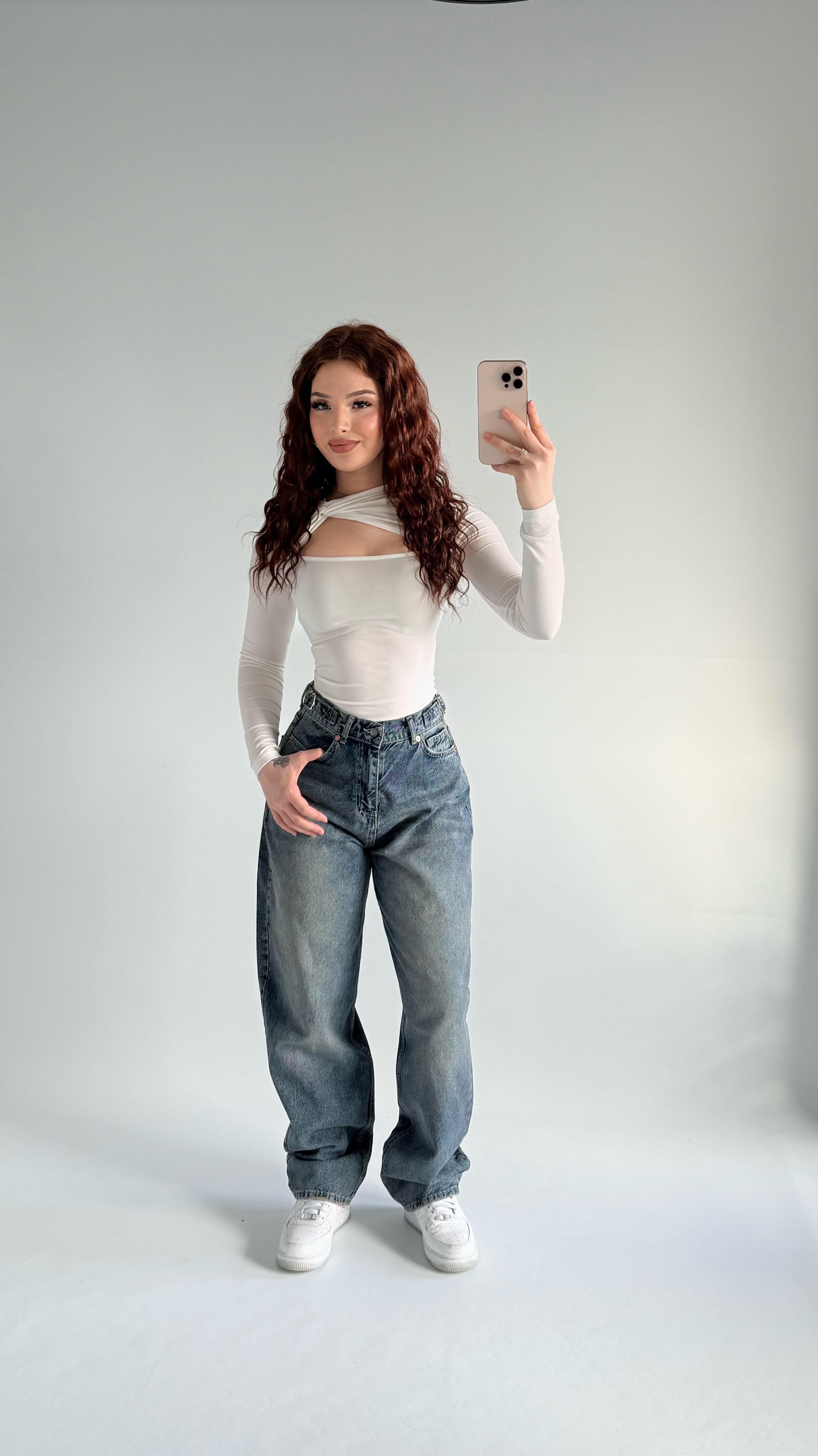 Baggy Vintage Çift Kemer Pantolon