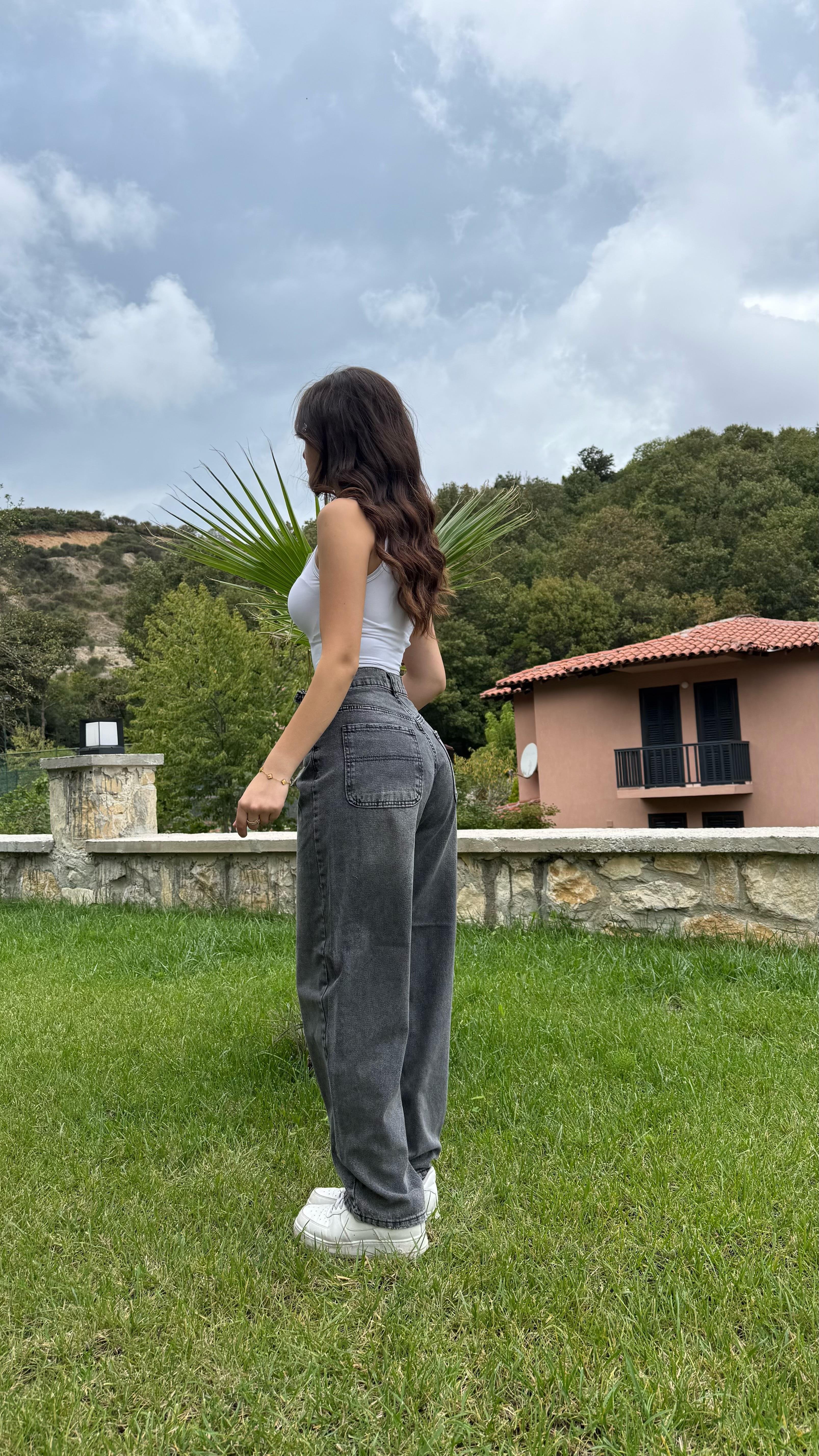 Baggy Viral Jeans Çift Kemer Timmy