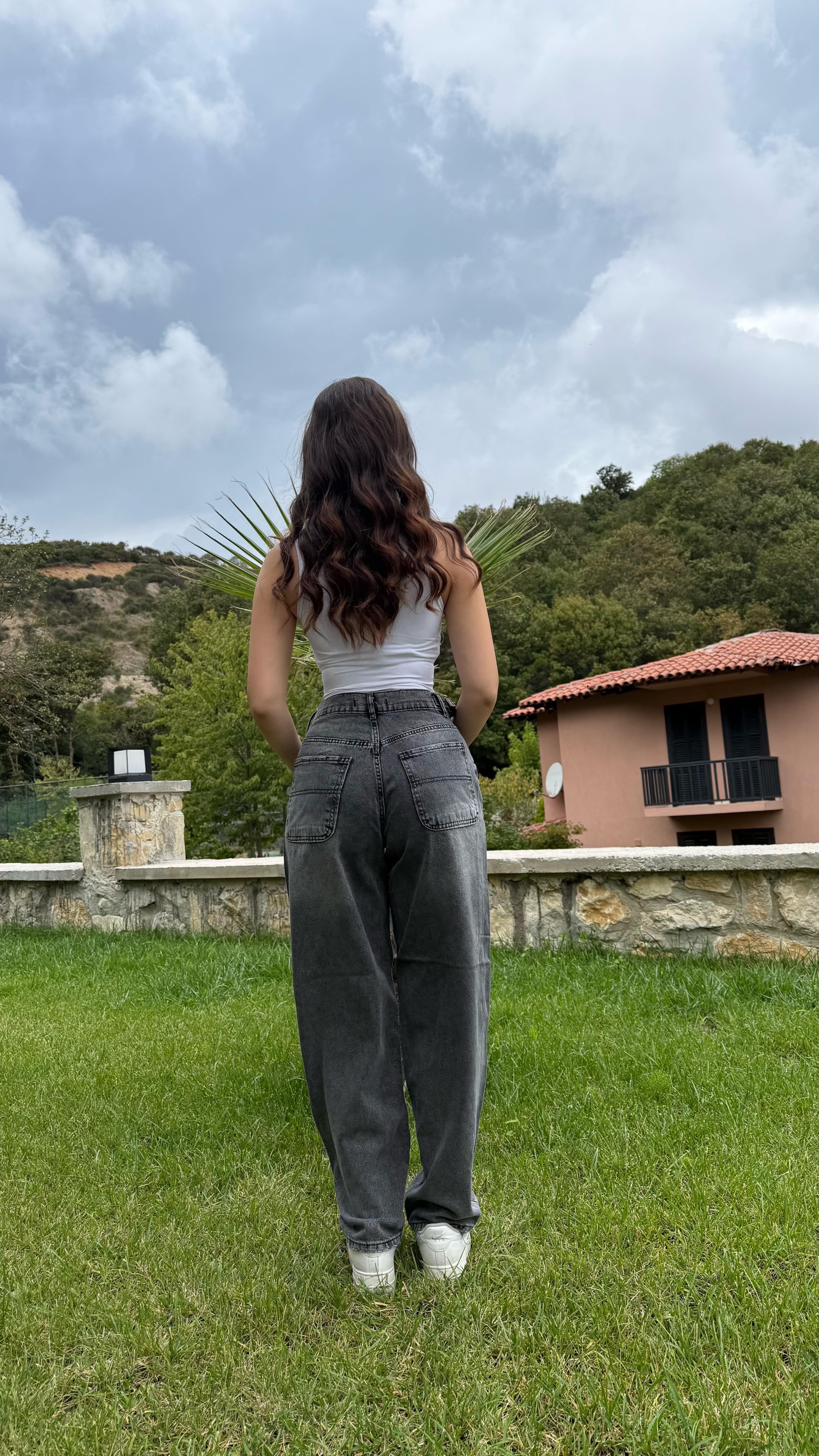 Baggy Viral Jeans Çift Kemer Timmy
