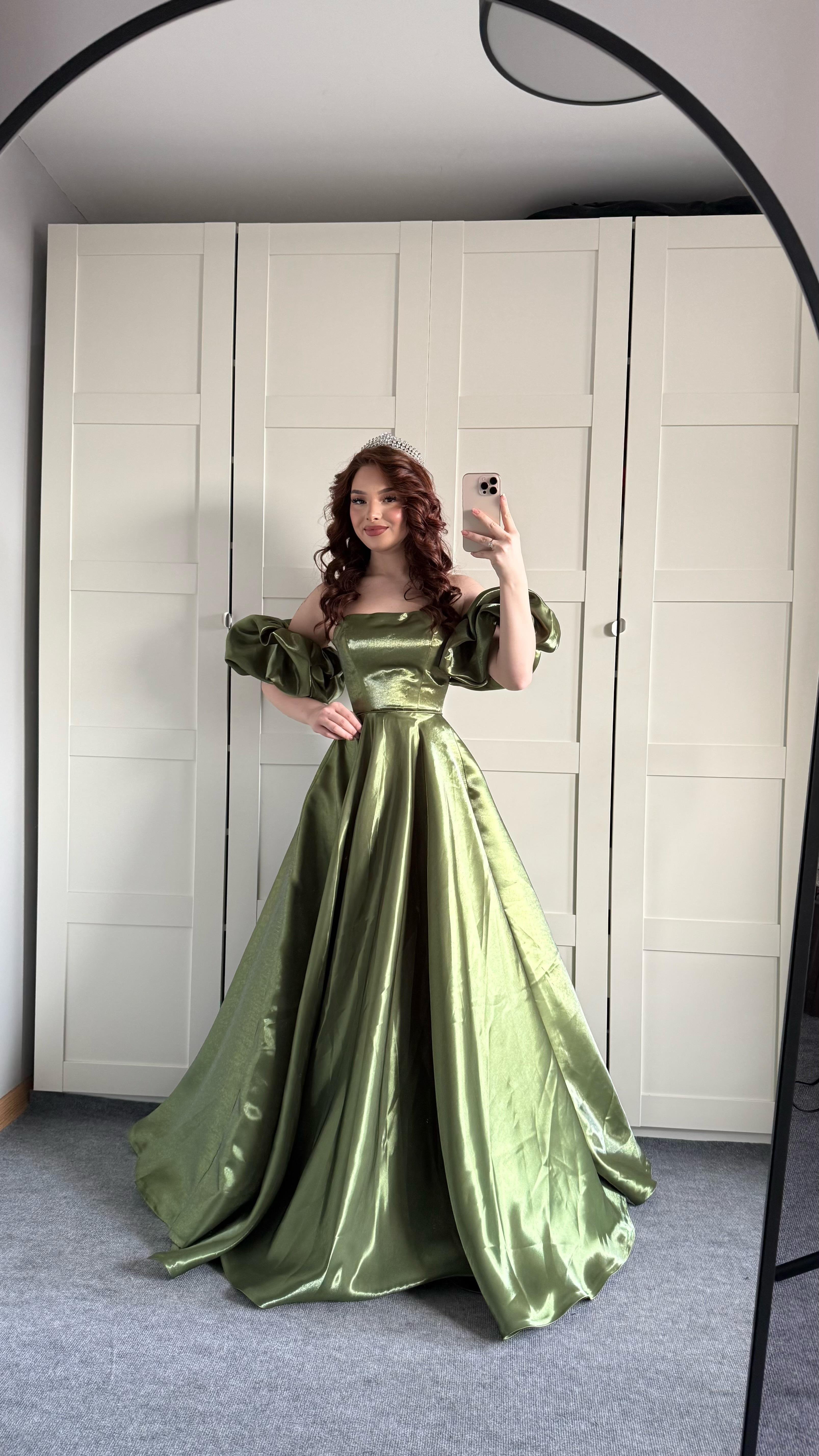 Barbie princess Abiye Haki Yeşil 