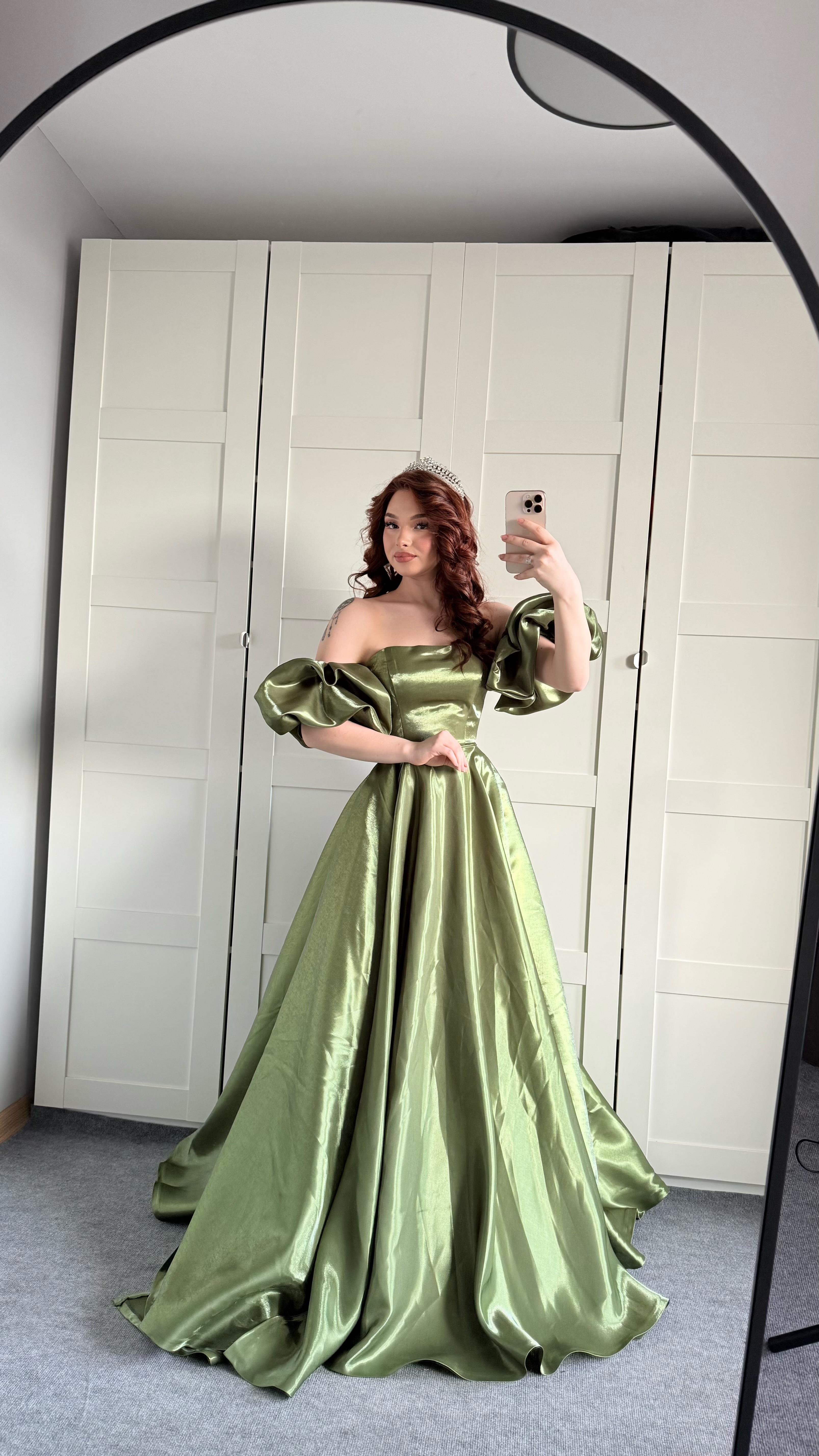 Barbie princess Abiye Haki Yeşil 