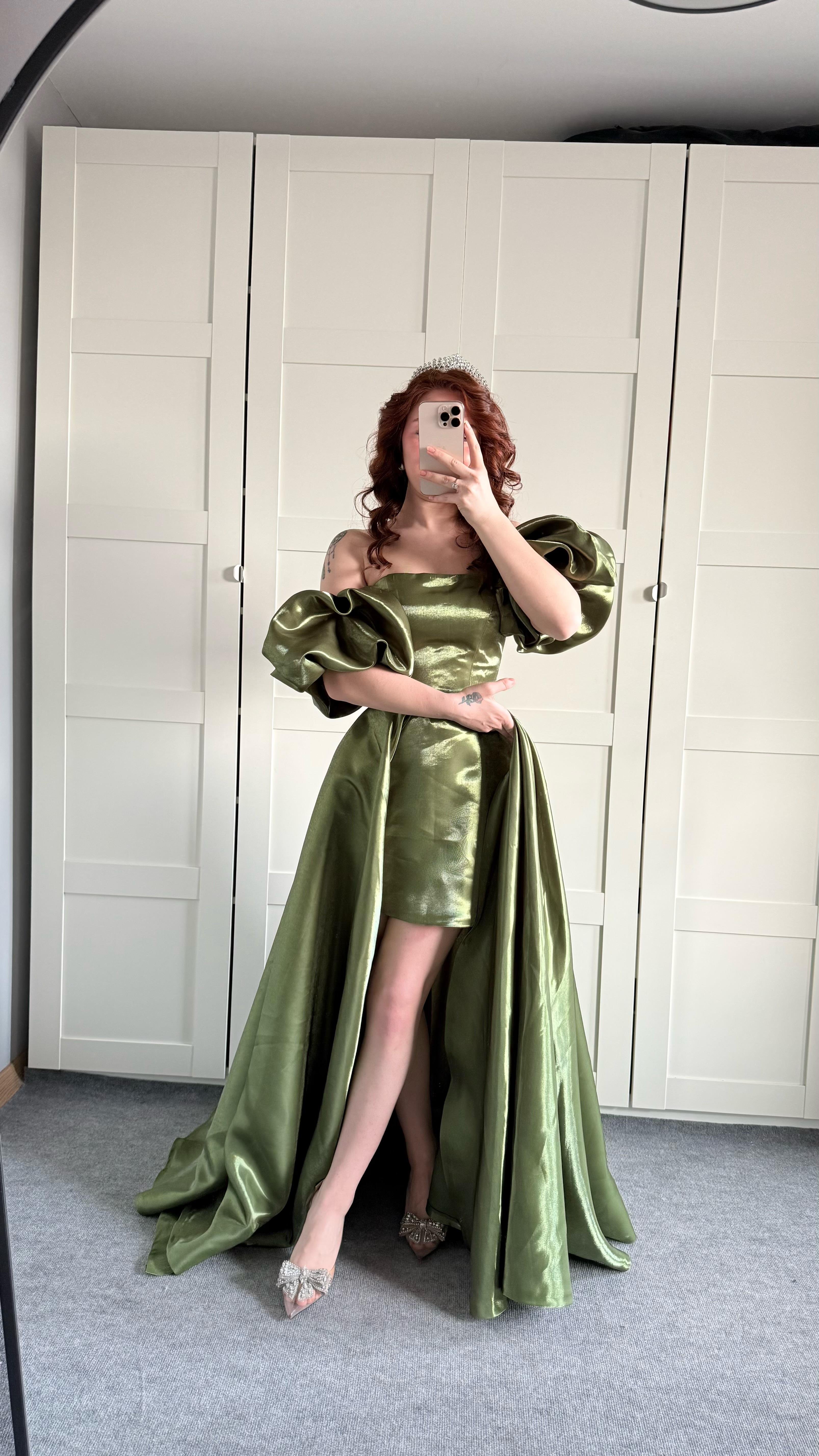 Barbie princess Abiye Haki Yeşil 