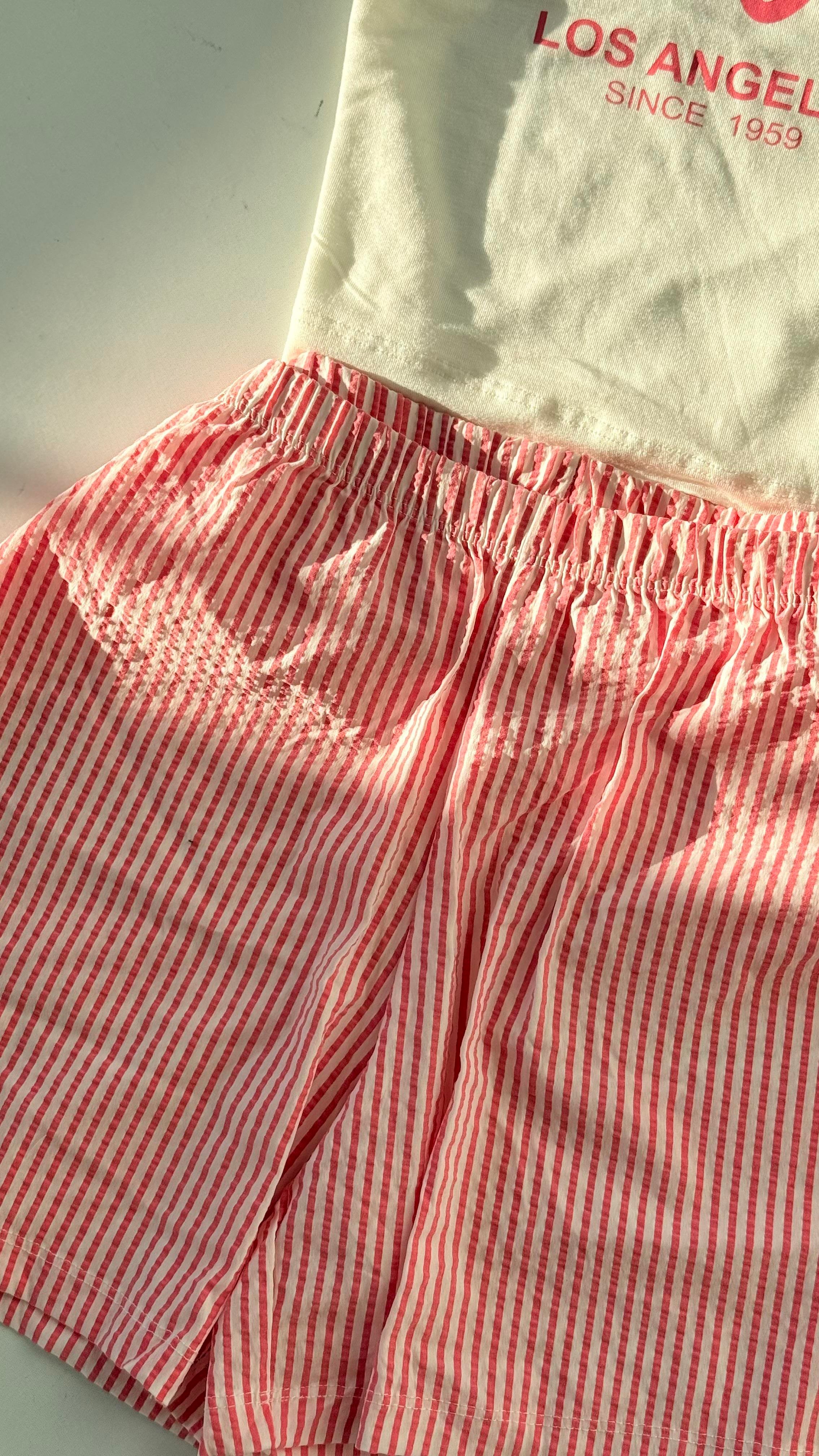 Barbie Şort Takım Pembe
