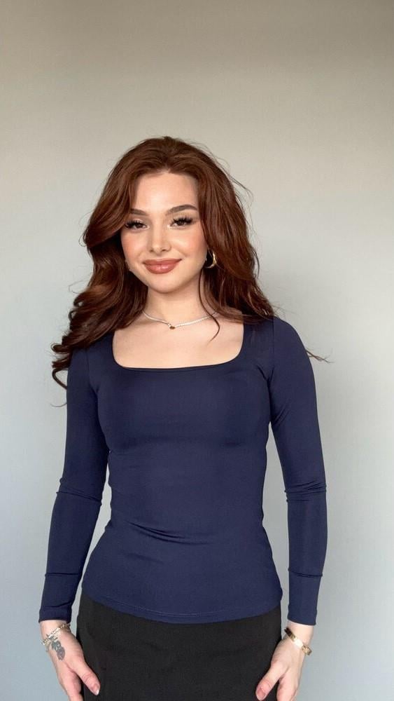 Basıc Bluz Lacivert