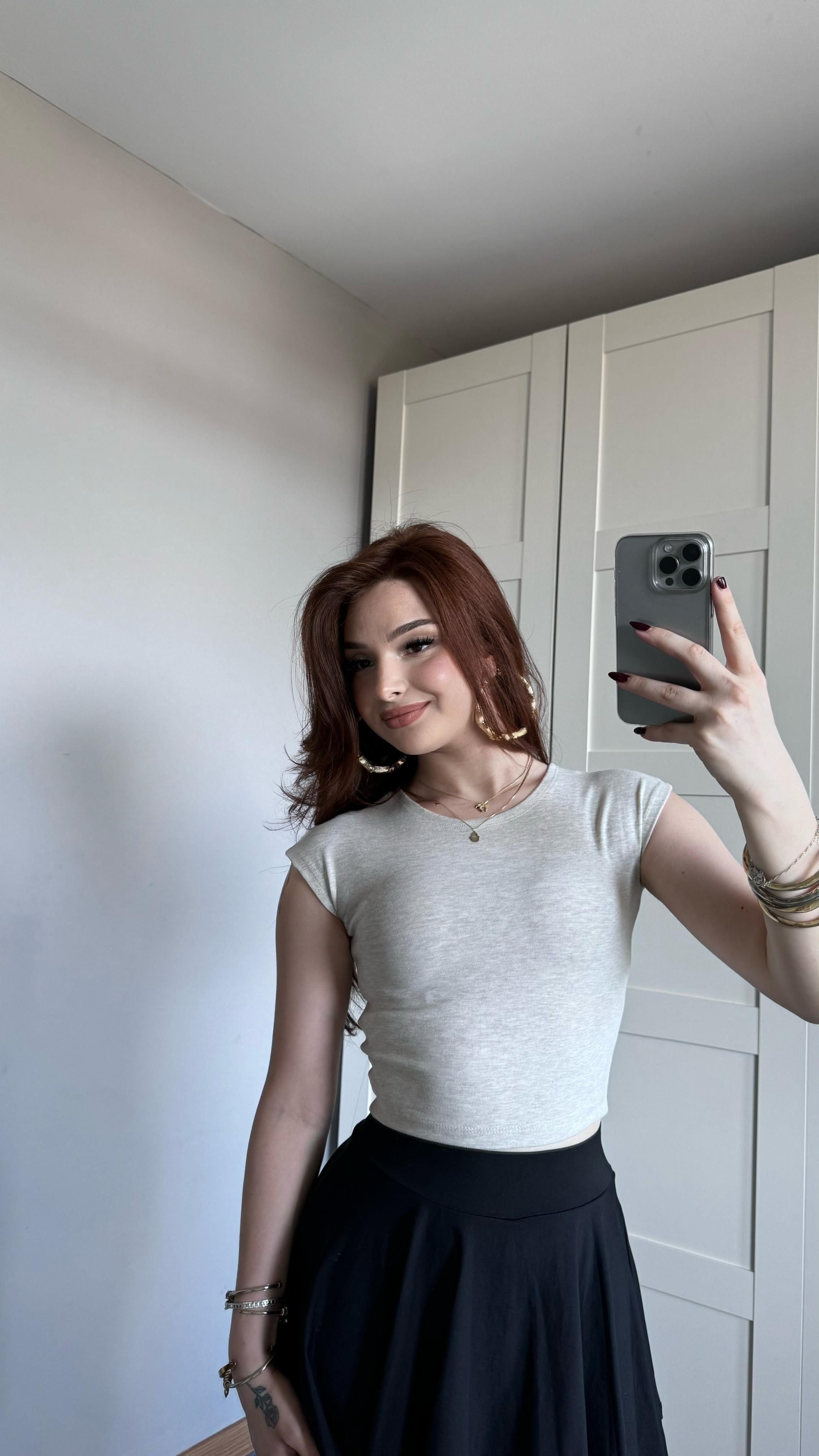 Basıc Kısa Bej Tişört
