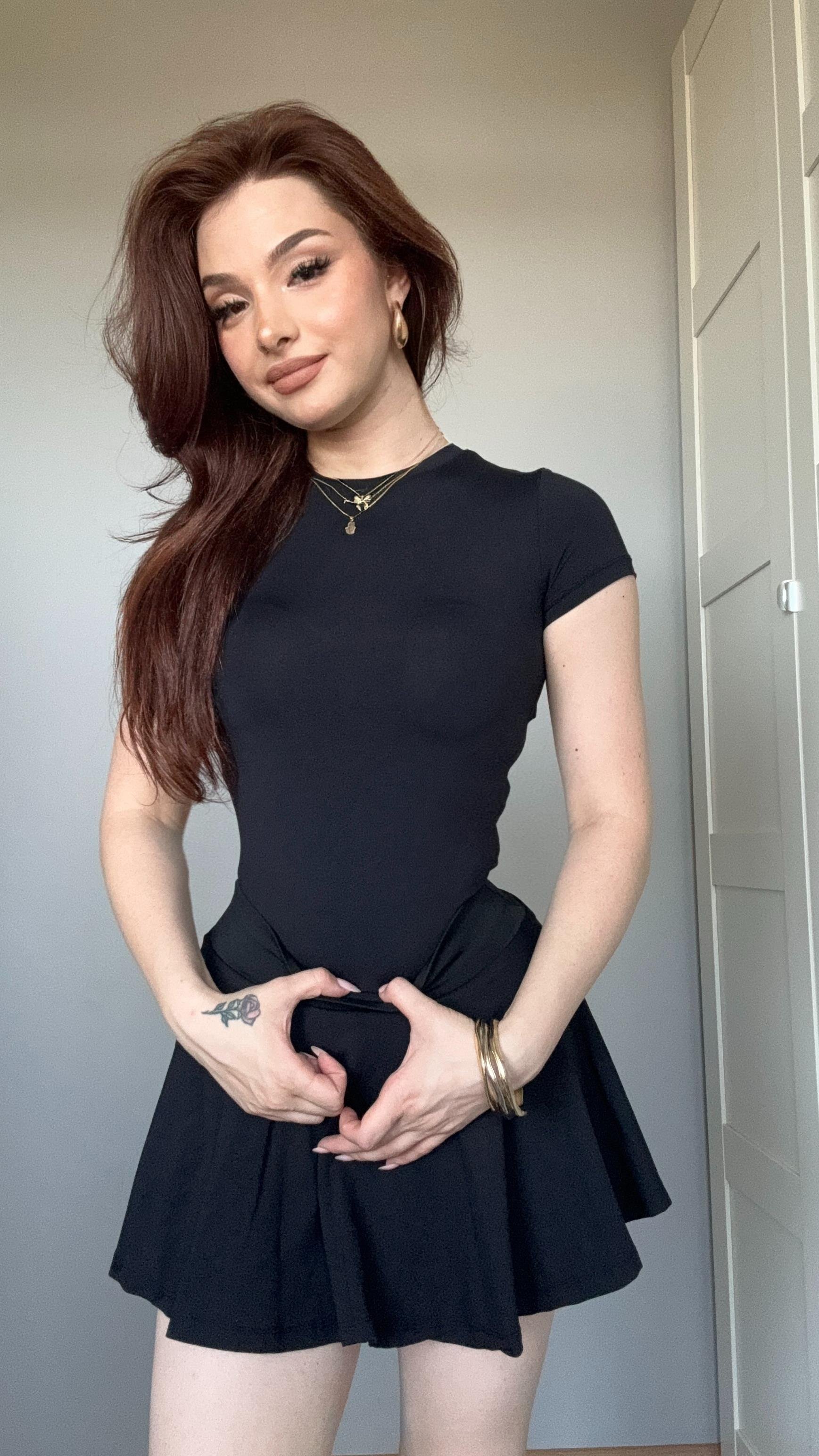 Basıc Kısa Kol Bodysuit Siyah