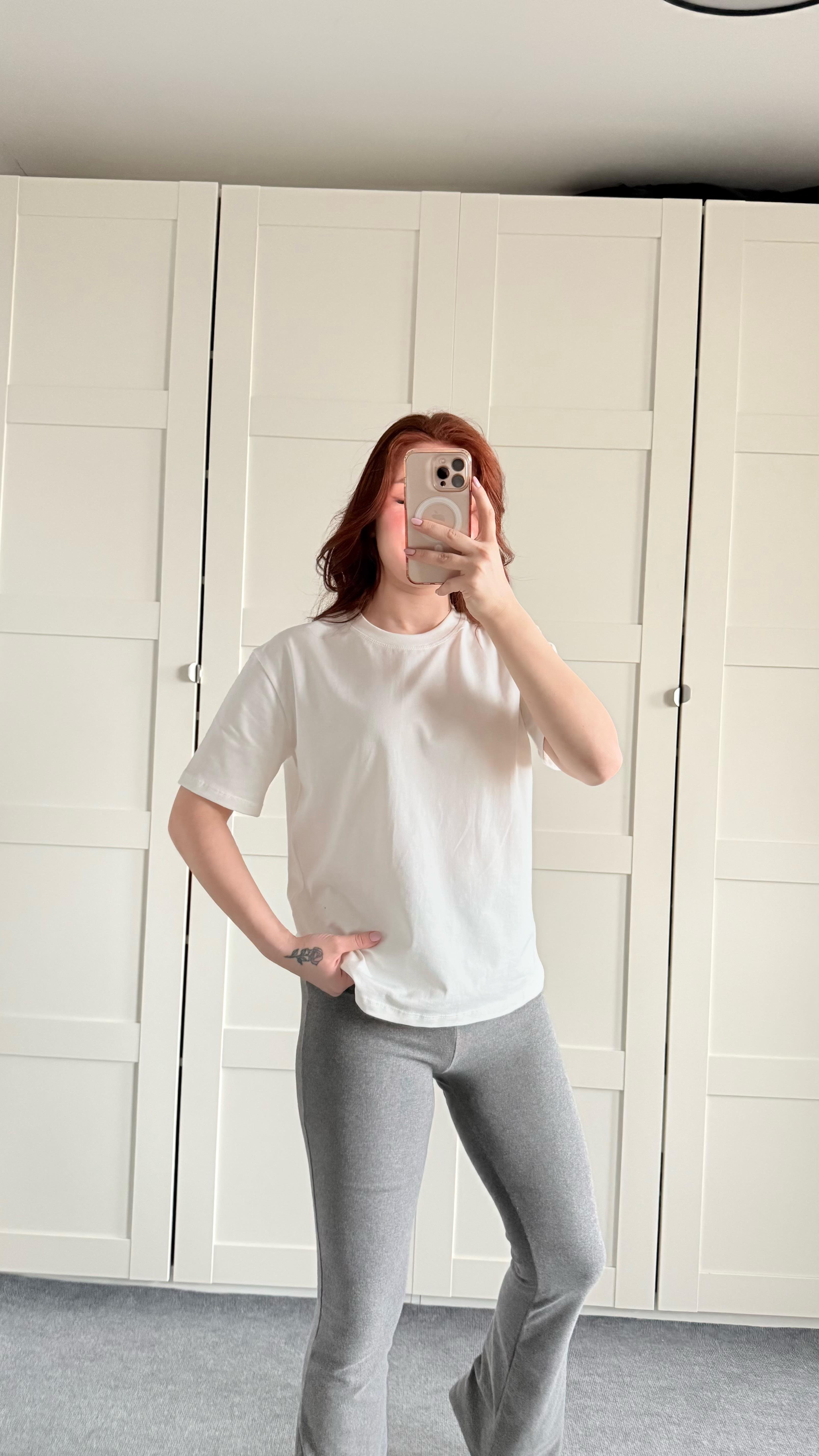 Basıc Oversize Tişört Beyaz