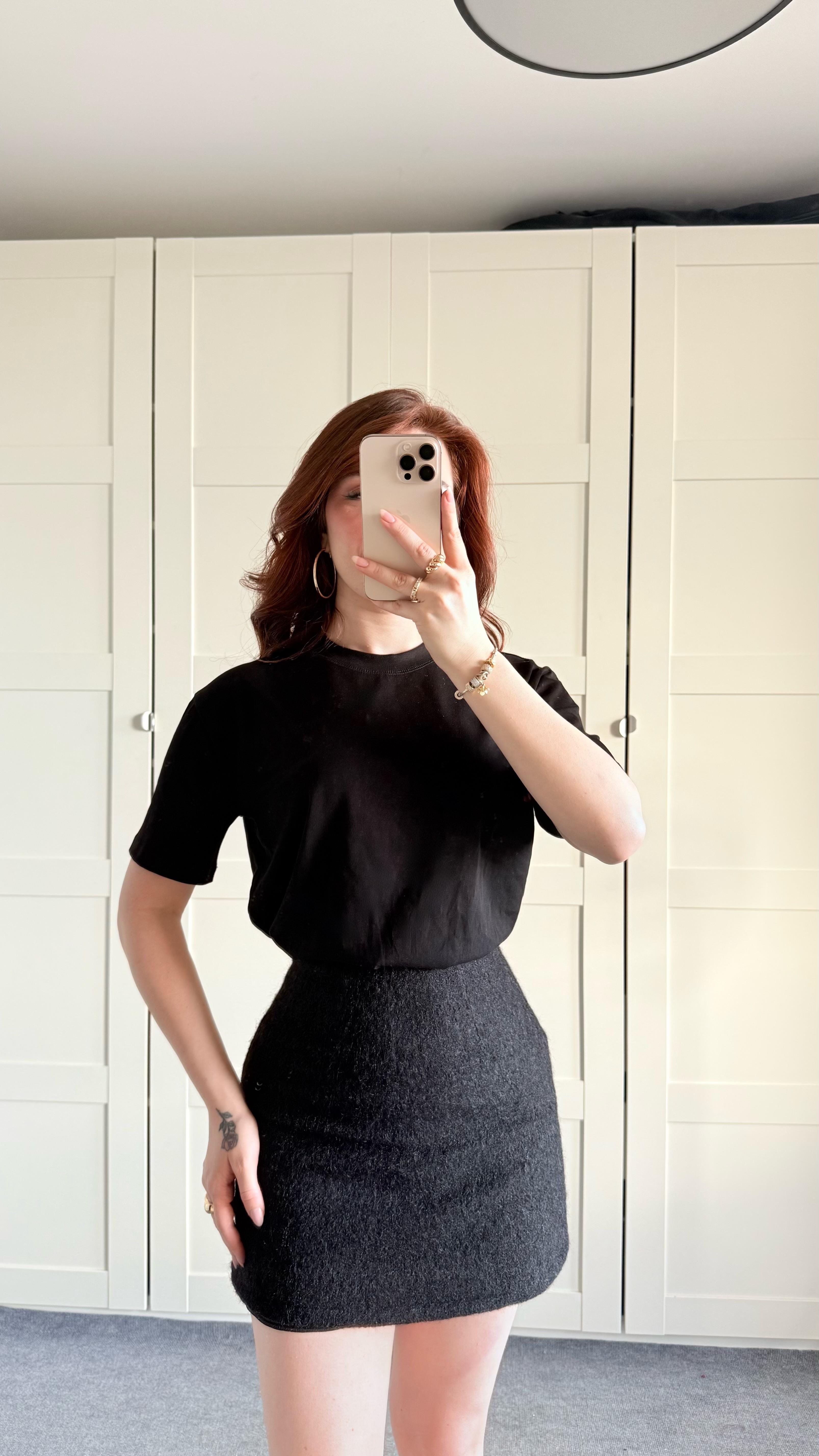 Basıc Oversize Tişört Siyah
