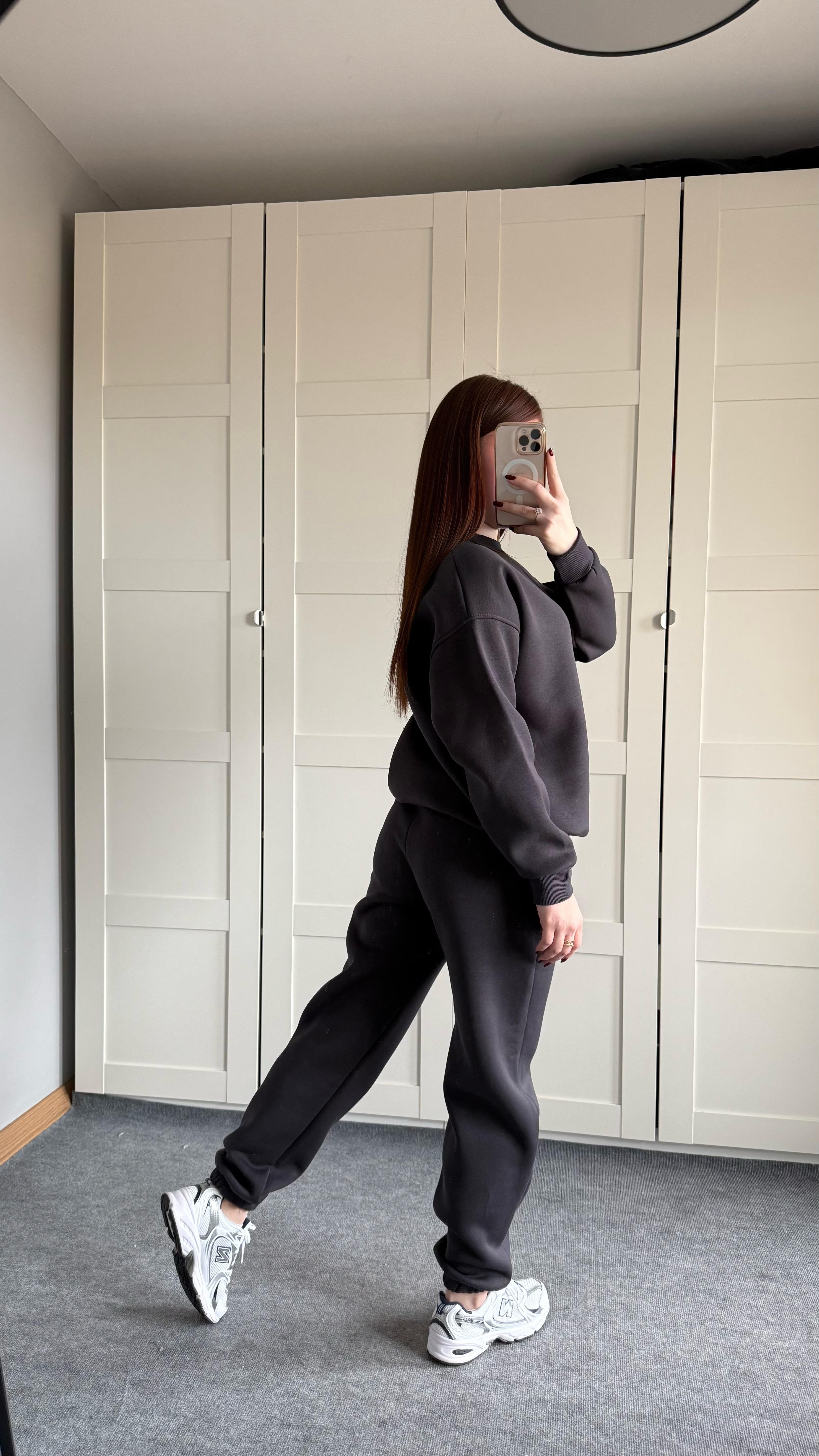 Basıc Sweat Eşofman Takımı Antrasit