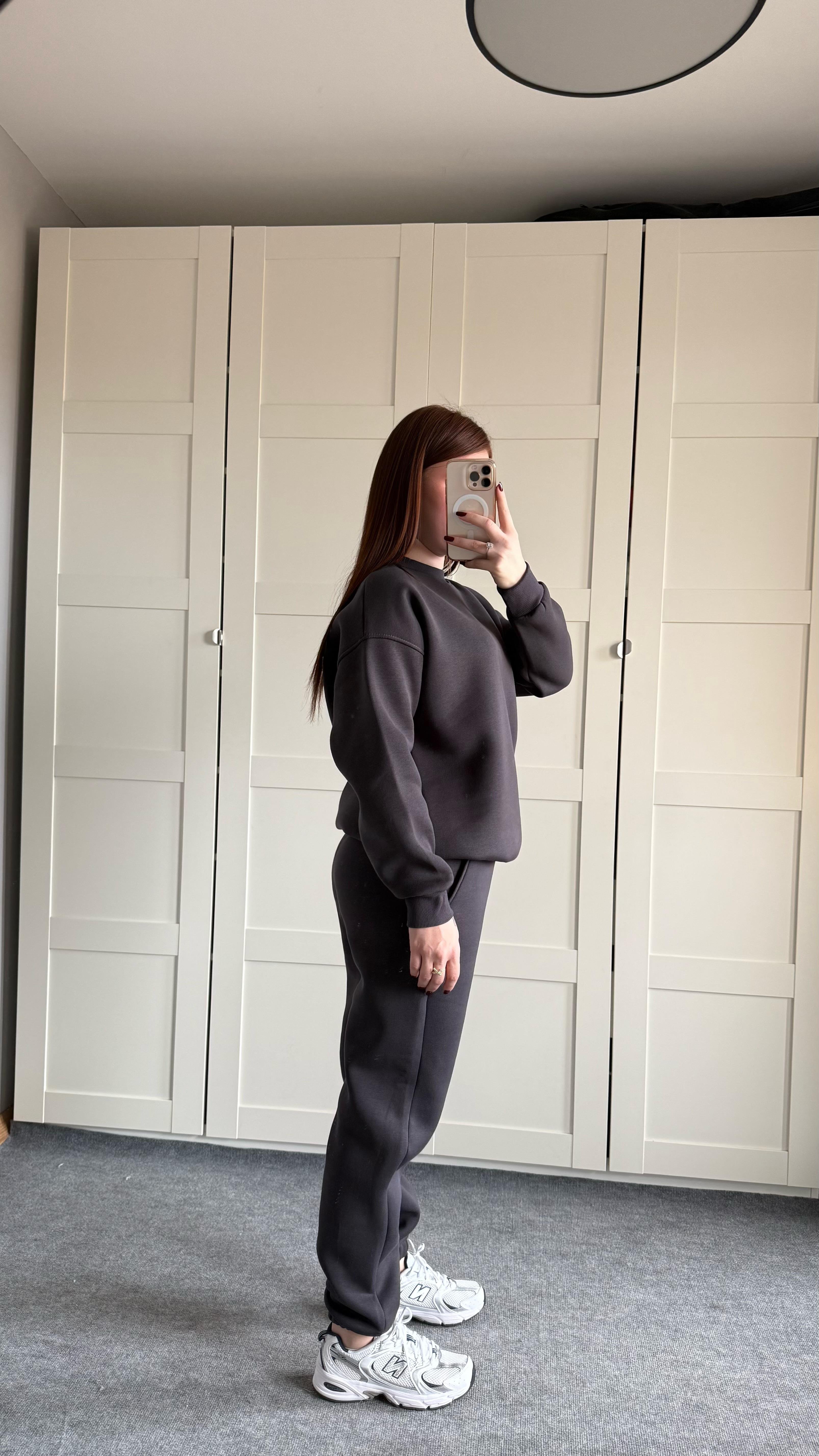 Basıc Sweat Eşofman Takımı Antrasit