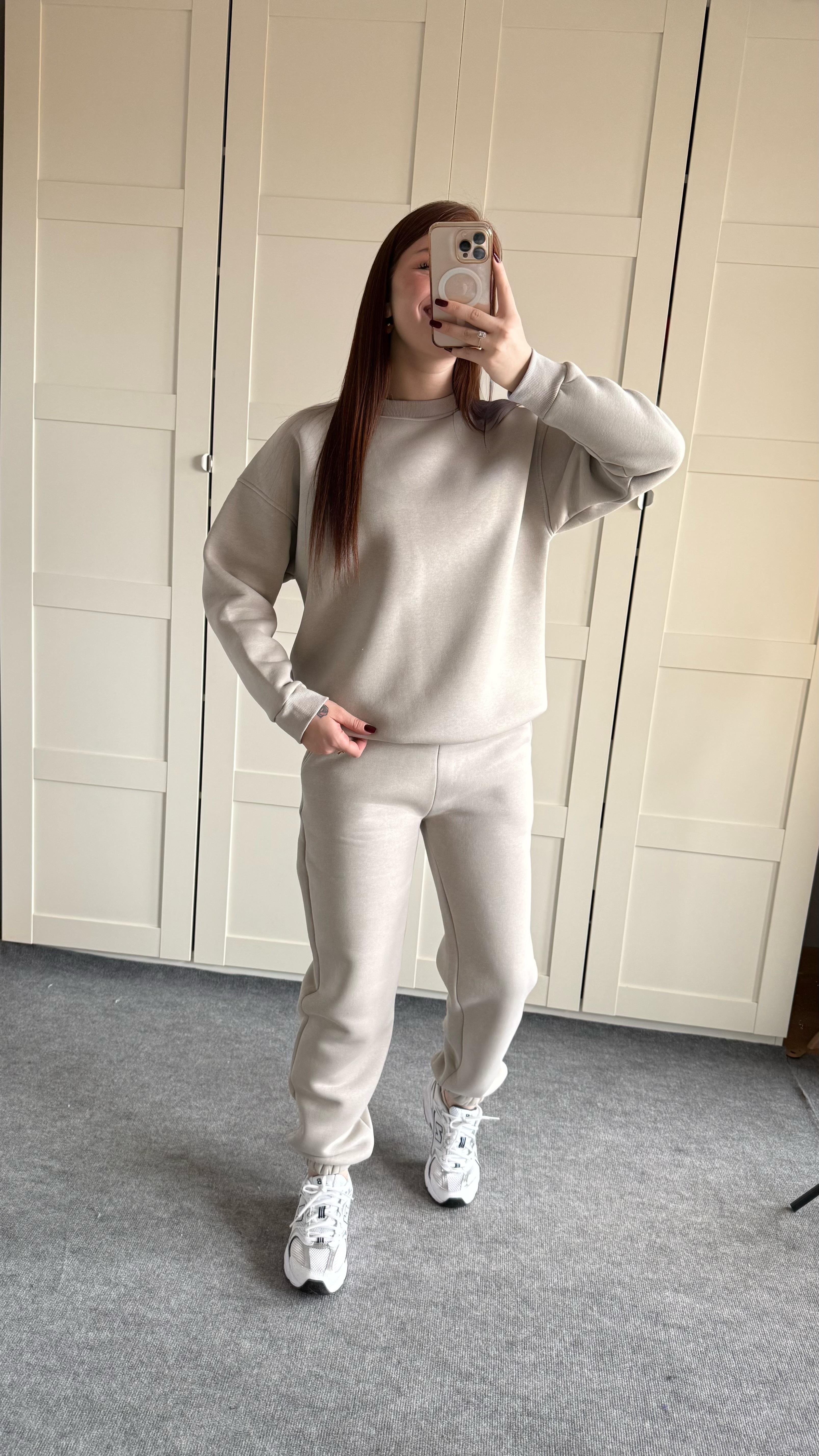 Basıc Sweat Eşofman Takımı Gri