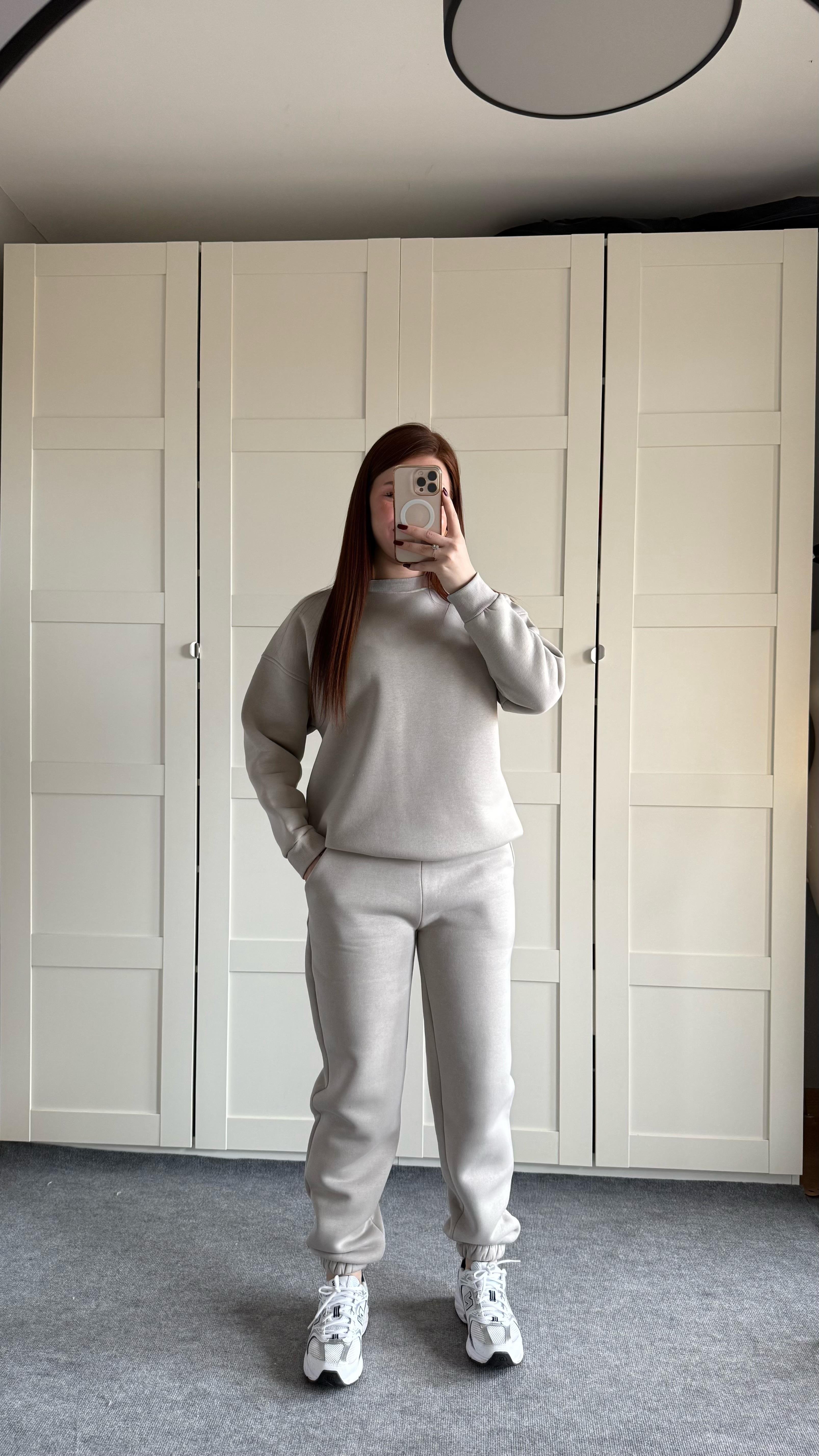 Basıc Sweat Eşofman Takımı Gri