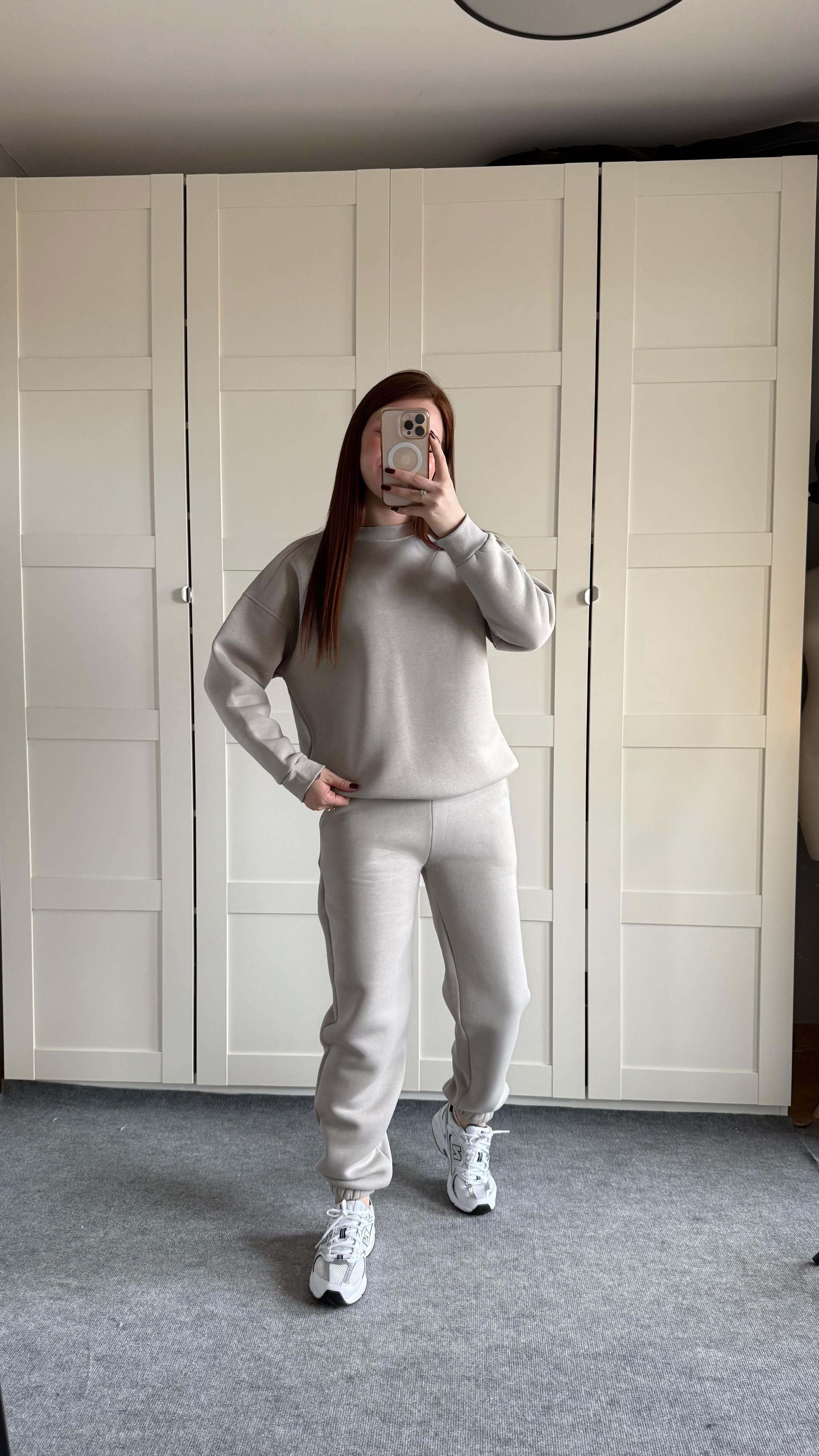 Basıc Sweat Eşofman Takımı Gri