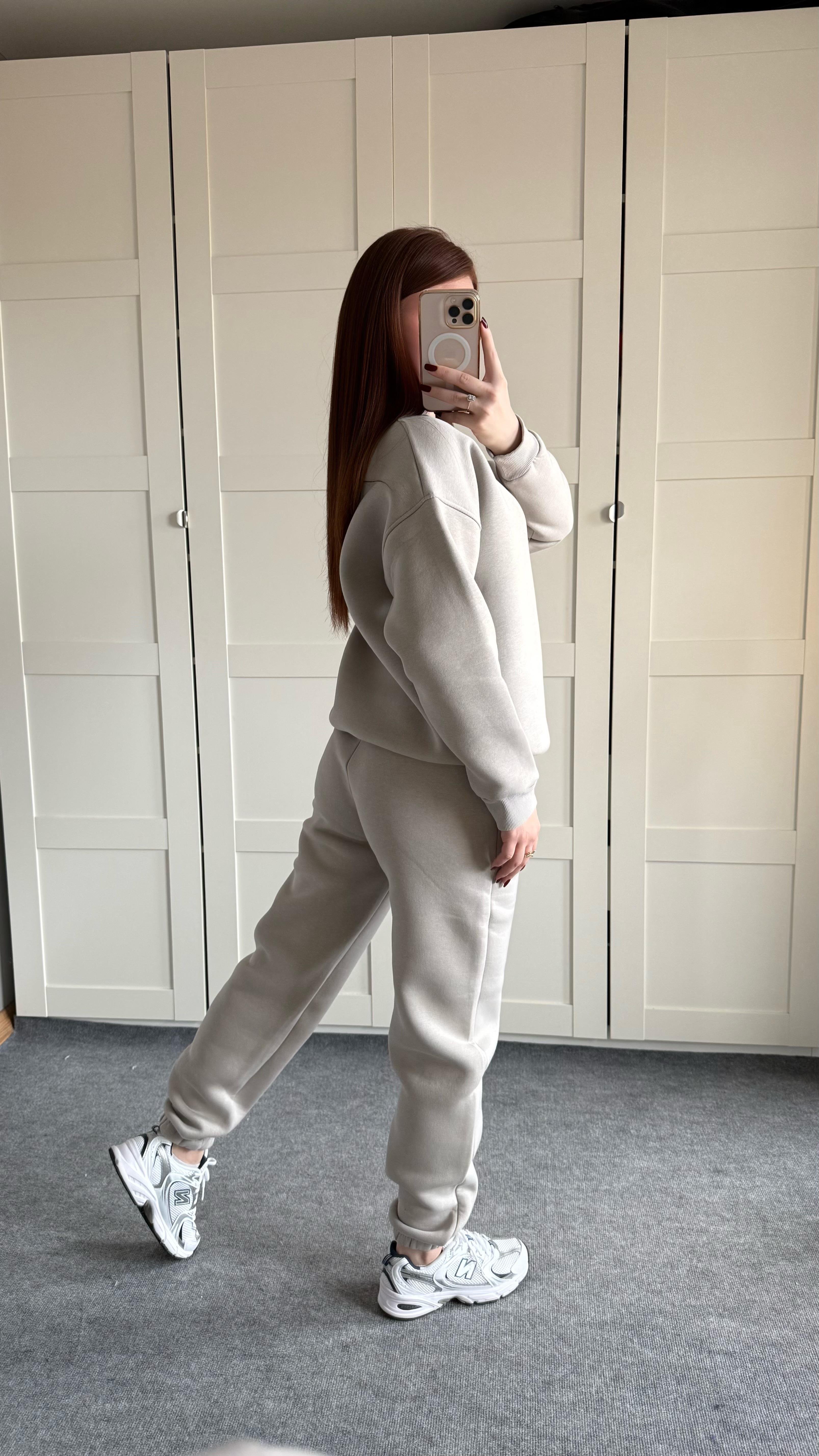 Basıc Sweat Eşofman Takımı Gri