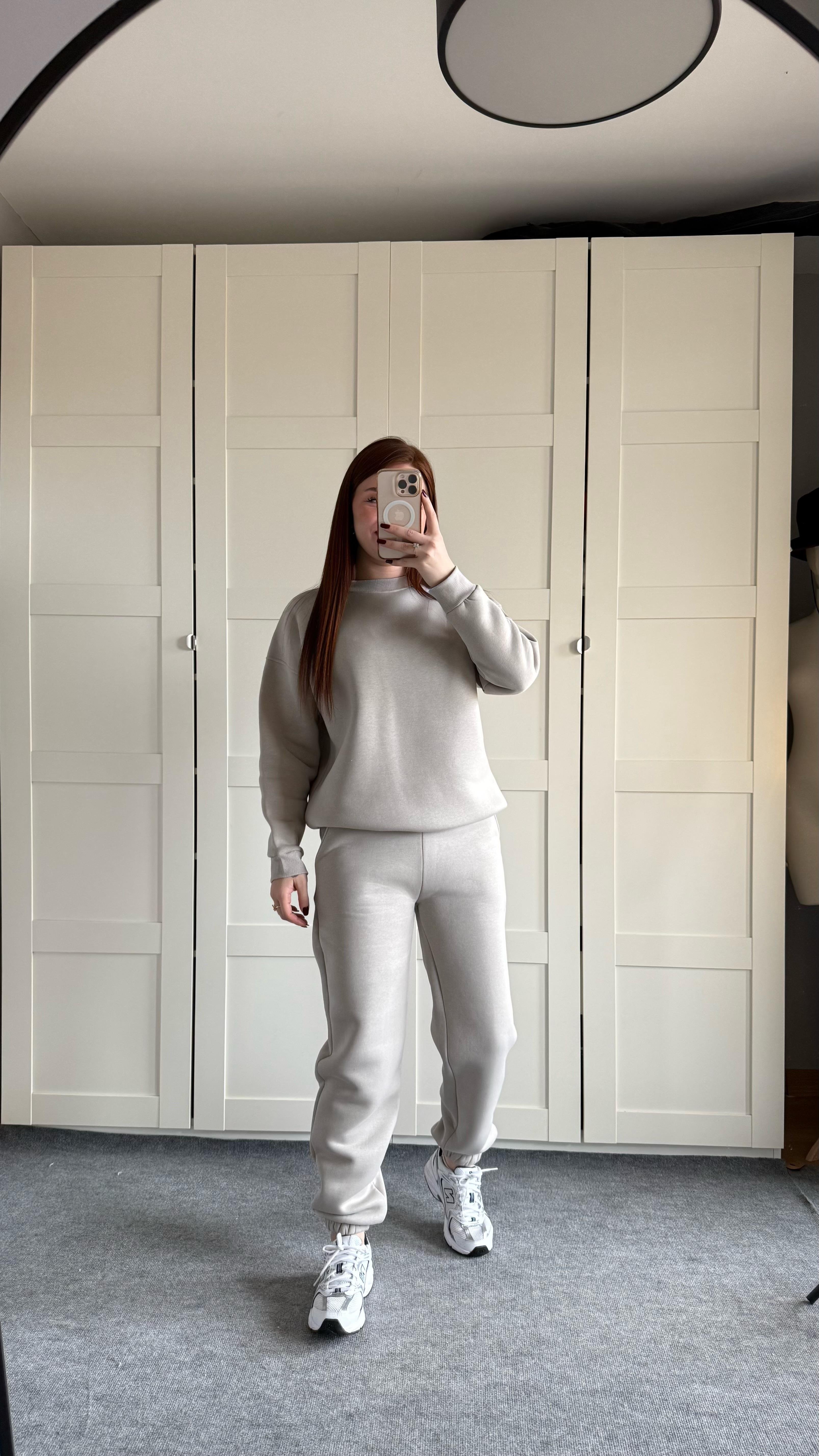 Basıc Sweat Eşofman Takımı Gri