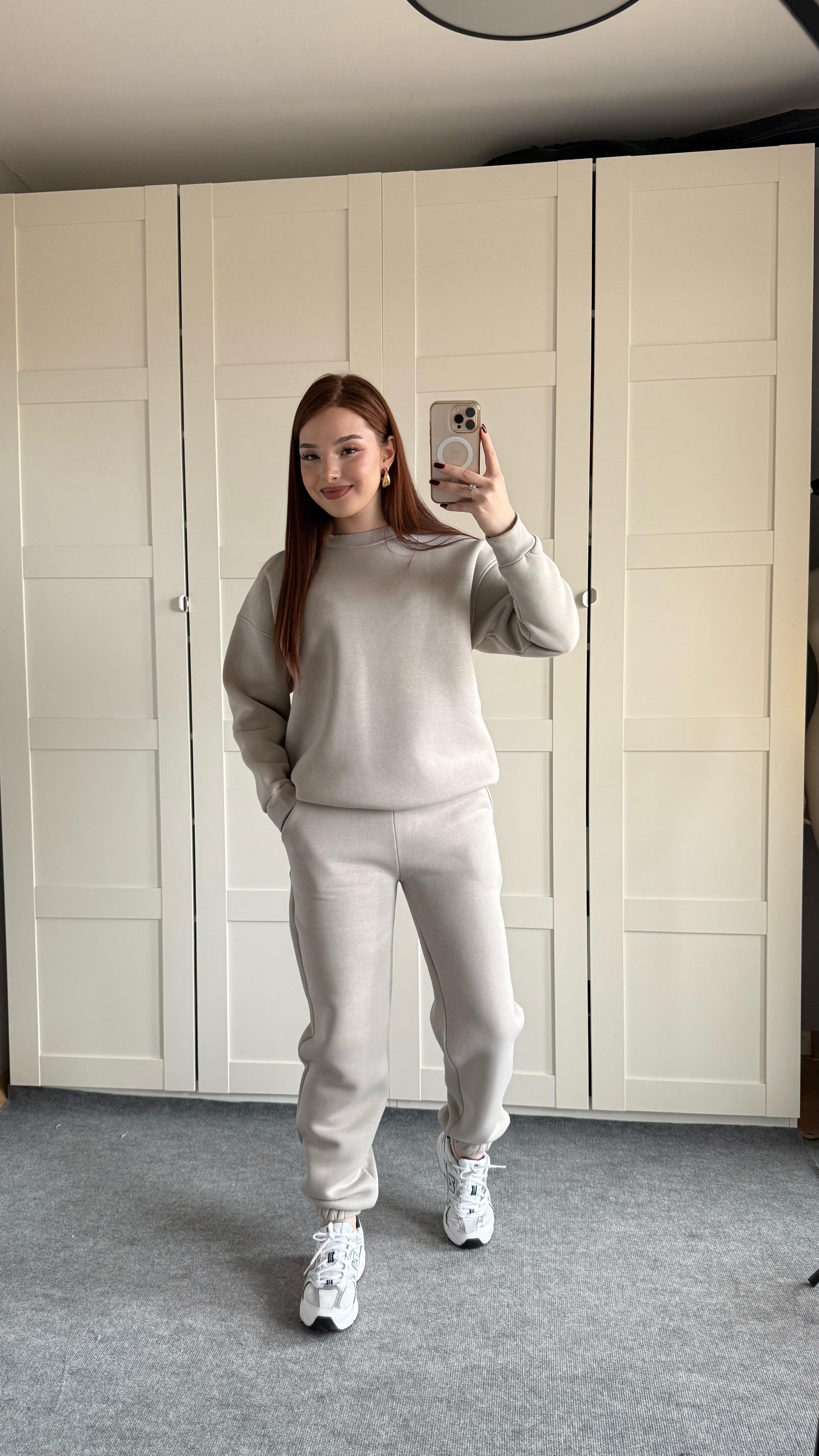 Basıc Sweat Eşofman Takımı Gri