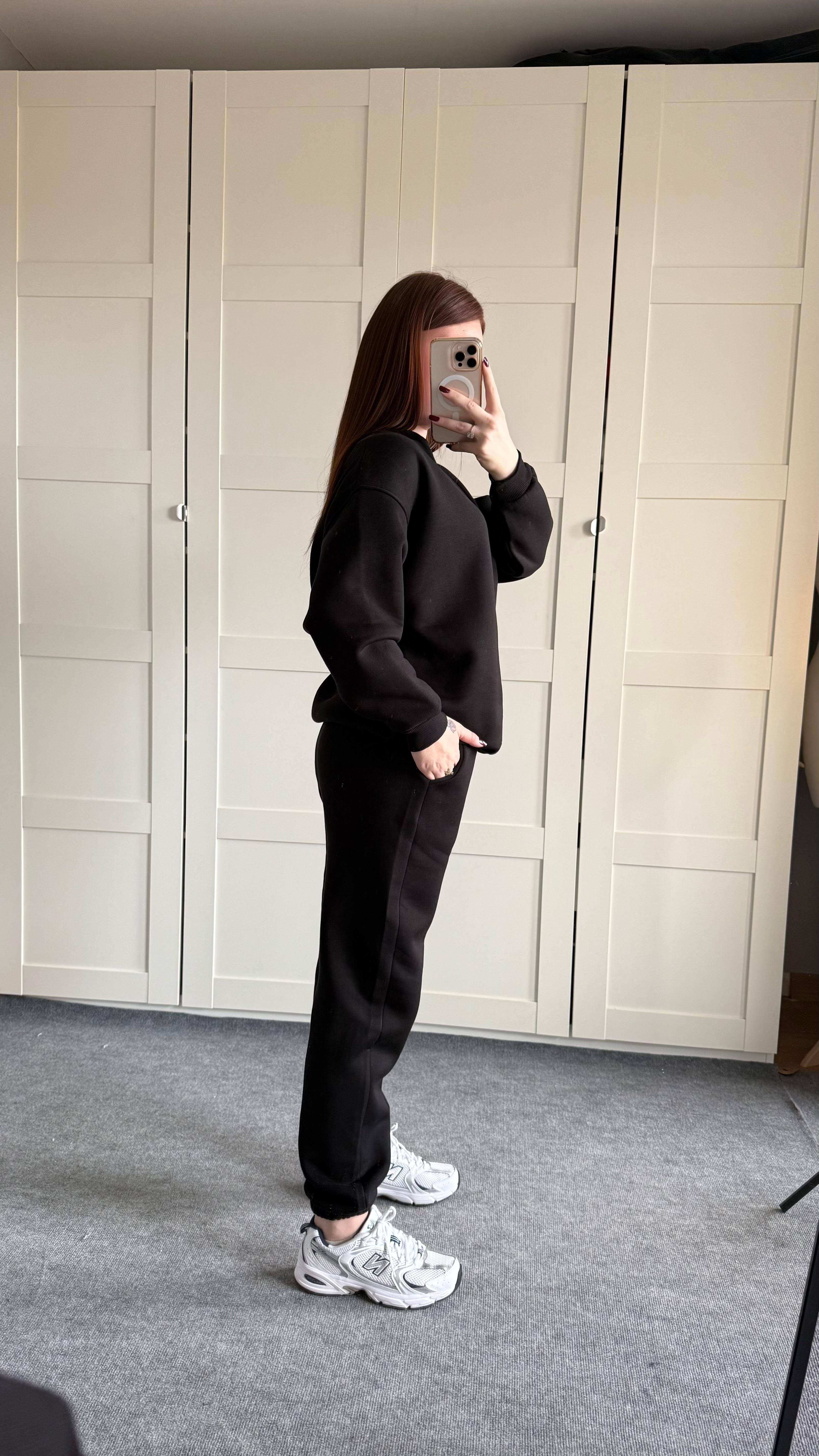 Basıc Sweat Eşofman Takımı Siyah