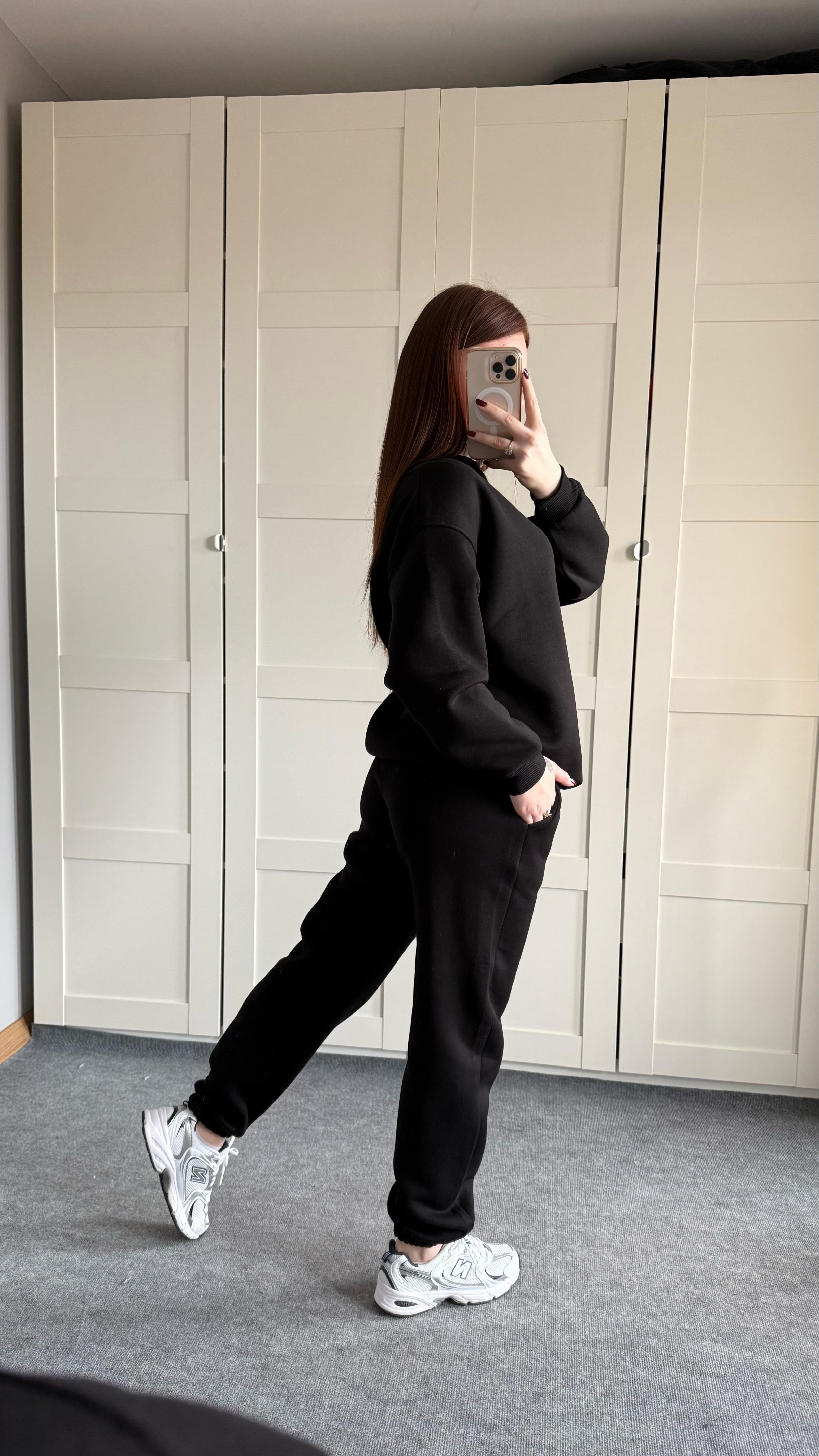 Basıc Sweat Eşofman Takımı Siyah