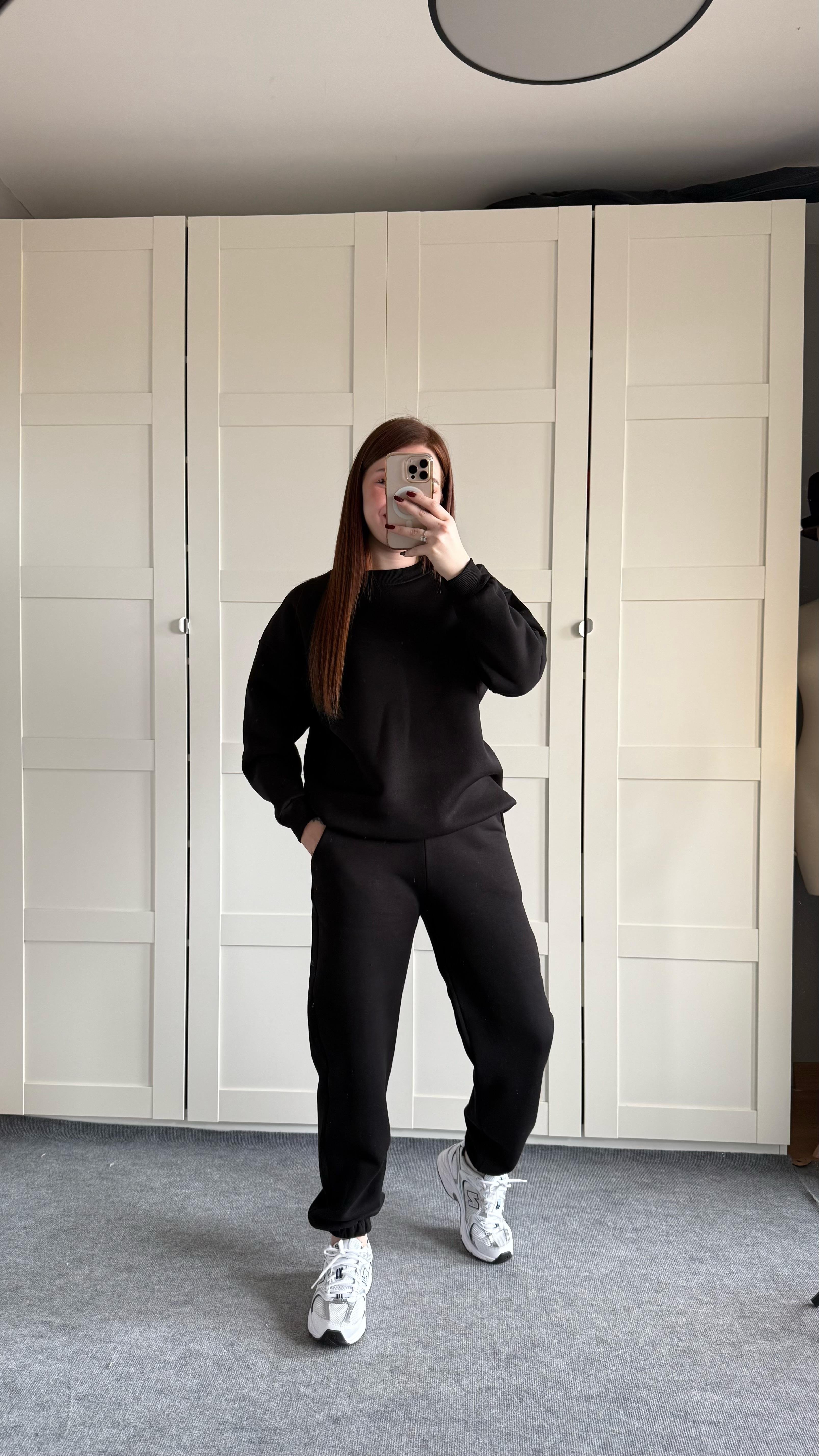 Basıc Sweat Eşofman Takımı Siyah