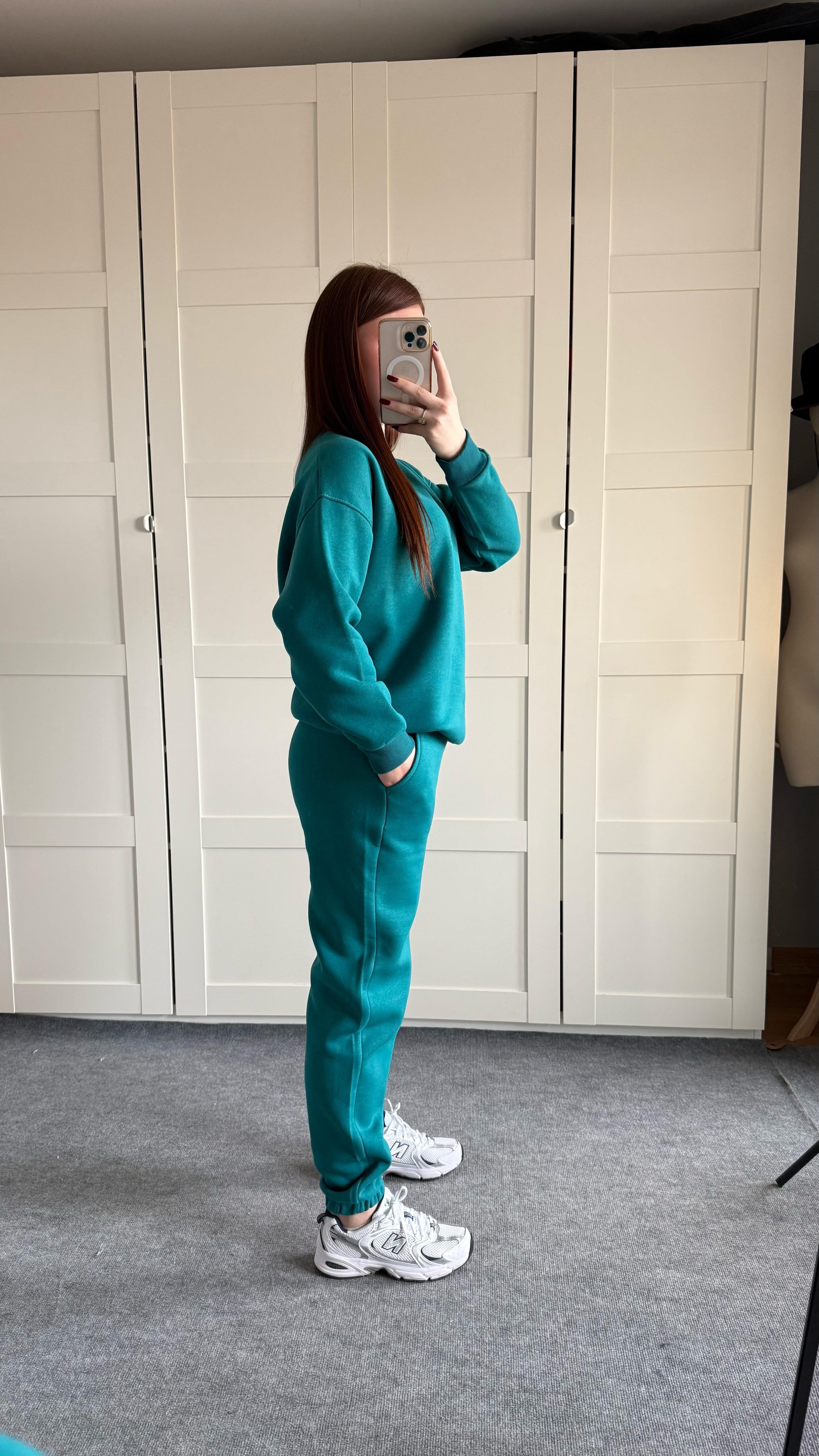 Basıc Sweat Eşofman Takımı Yeşil