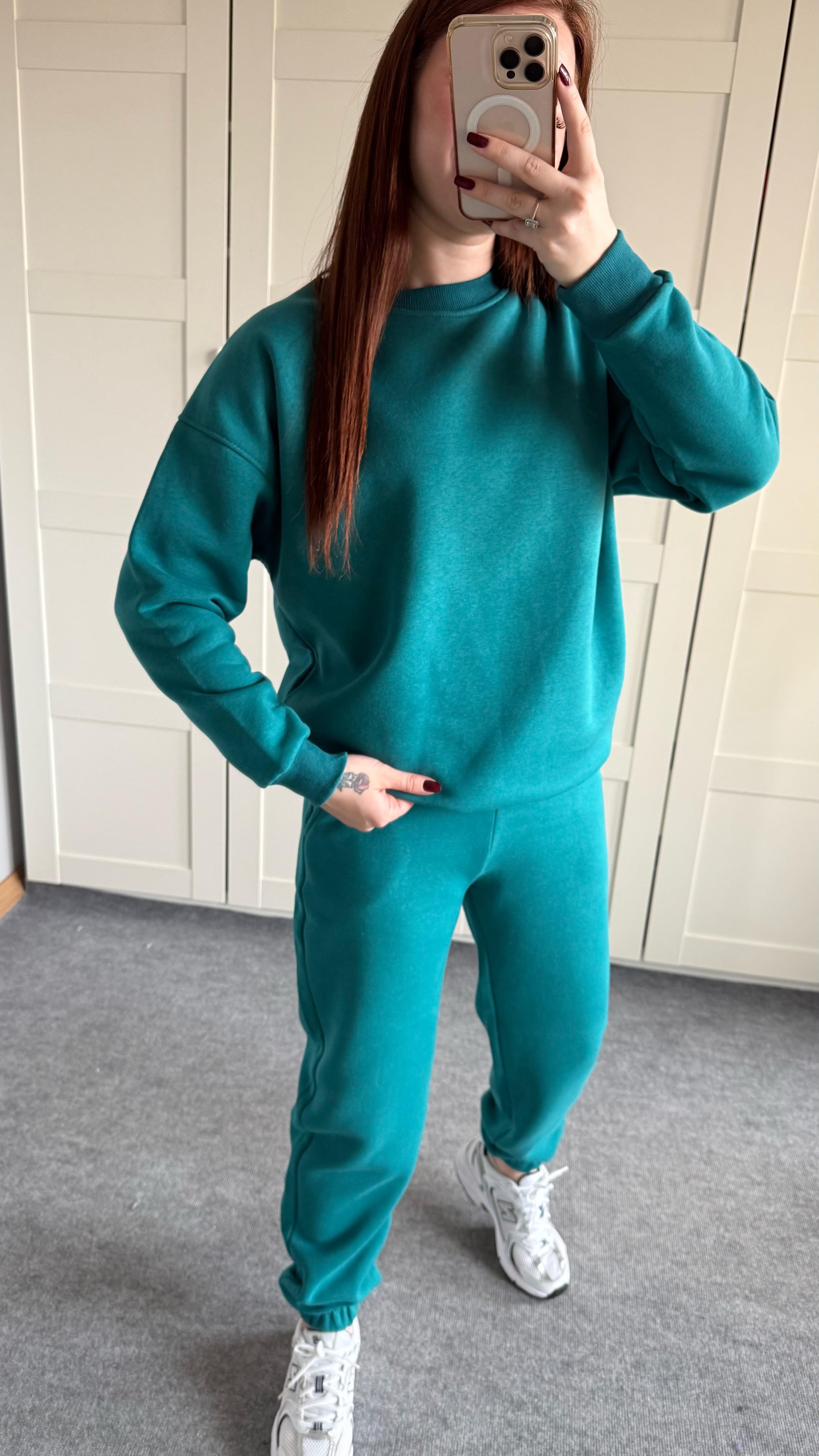 Basıc Sweat Eşofman Takımı Yeşil