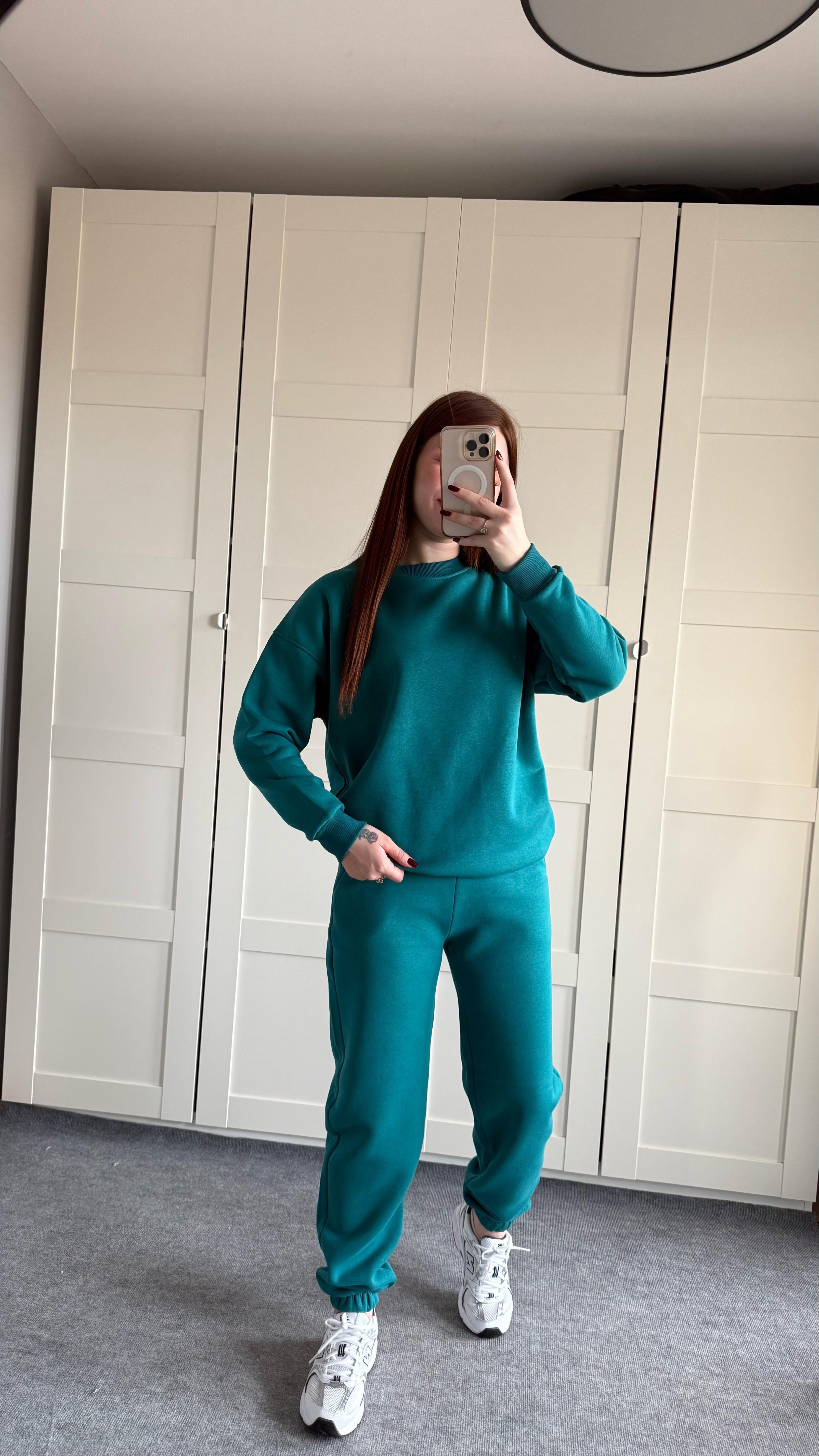 Basıc Sweat Eşofman Takımı Yeşil