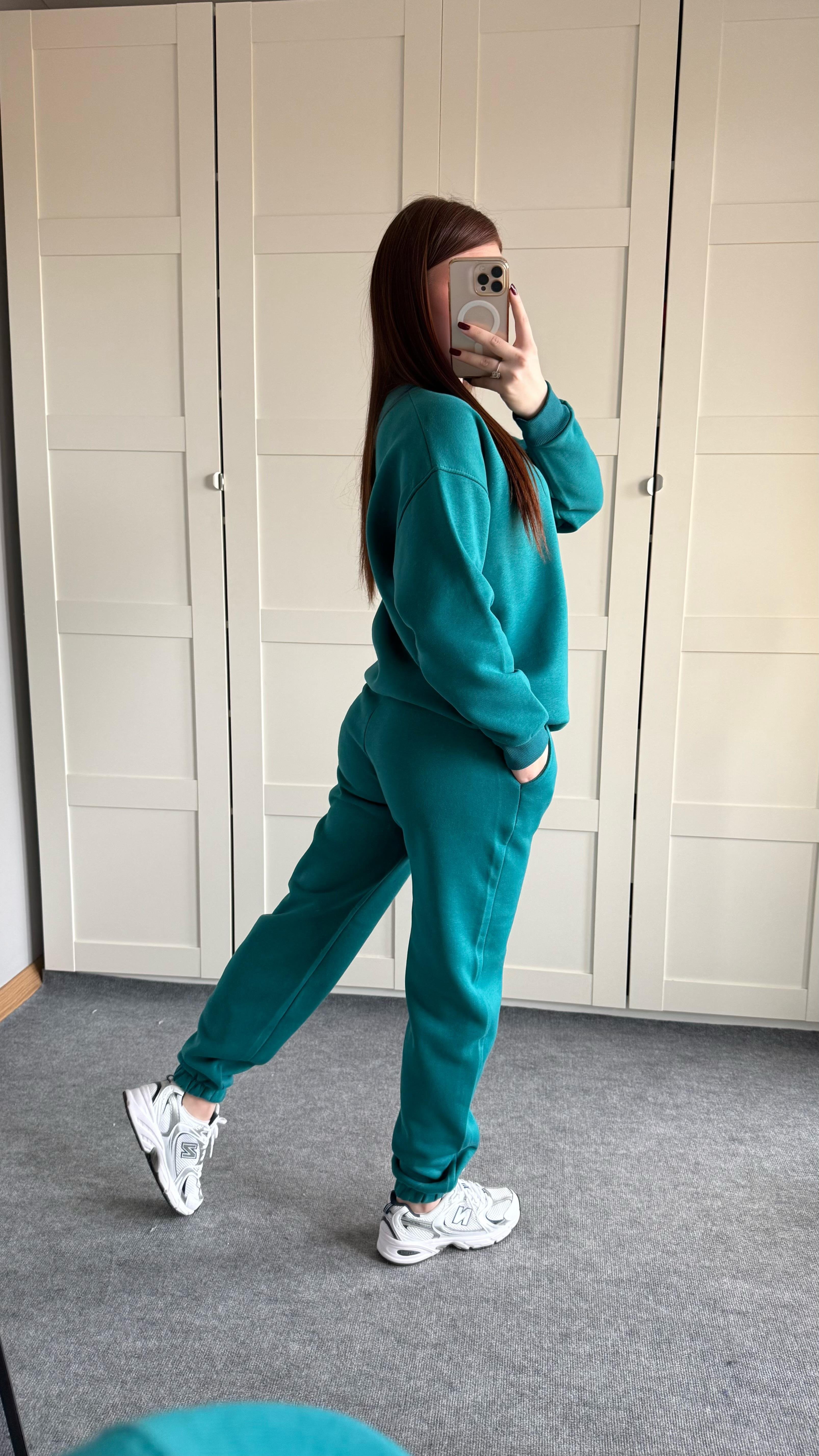 Basıc Sweat Eşofman Takımı Yeşil