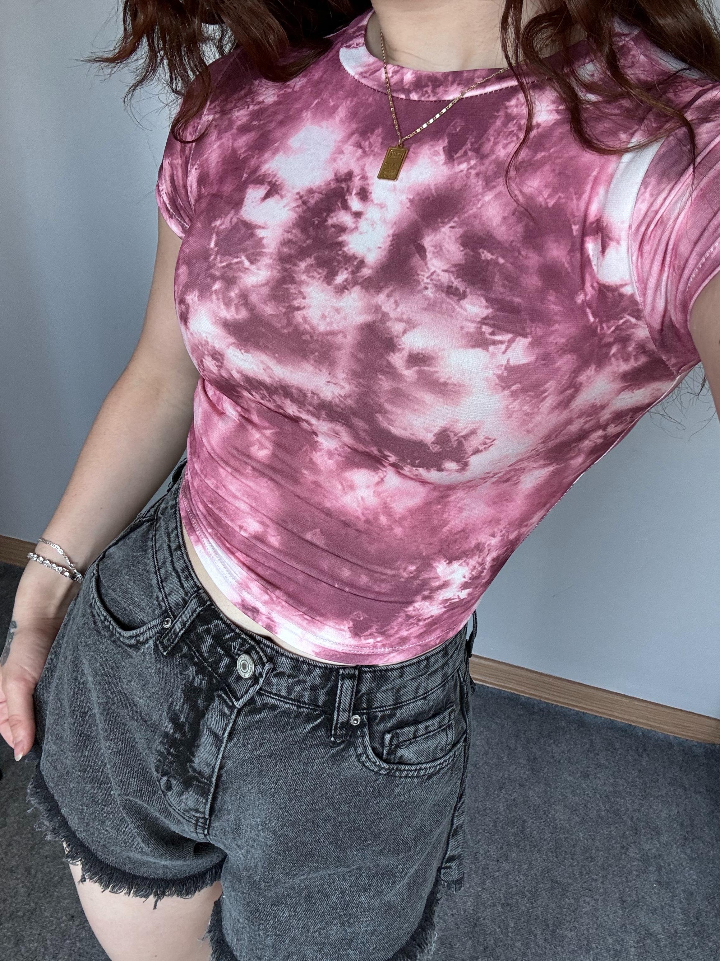 Batik Pembe Tişört 