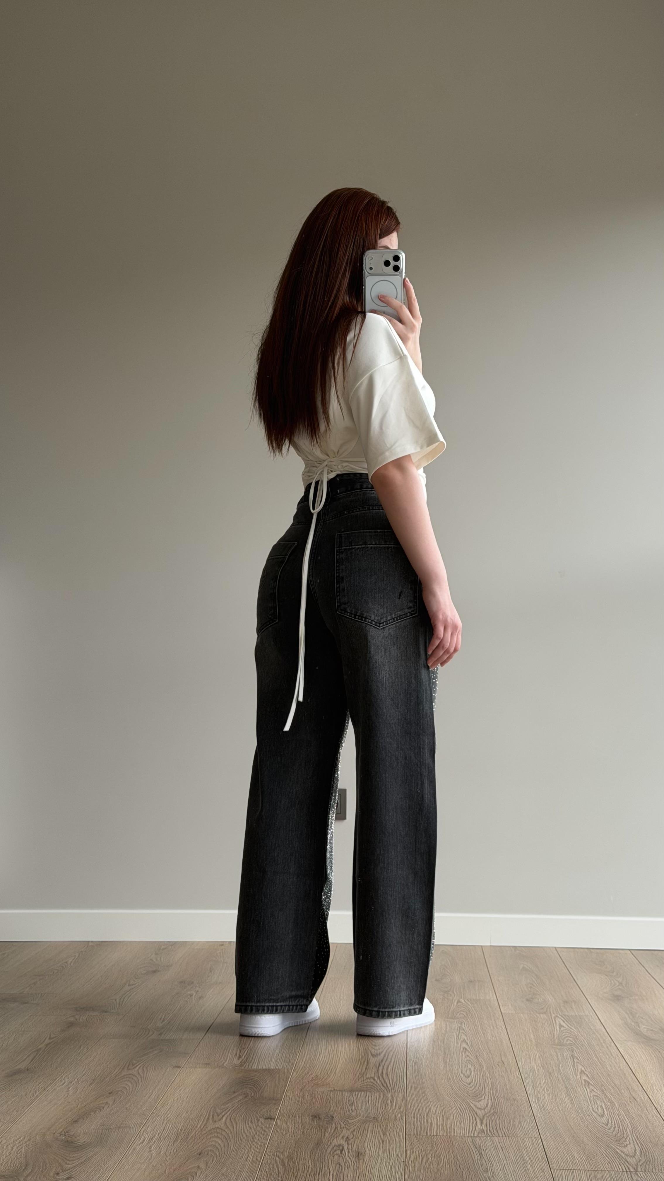 Bdg Valorant Taşlı Pantolon Füme