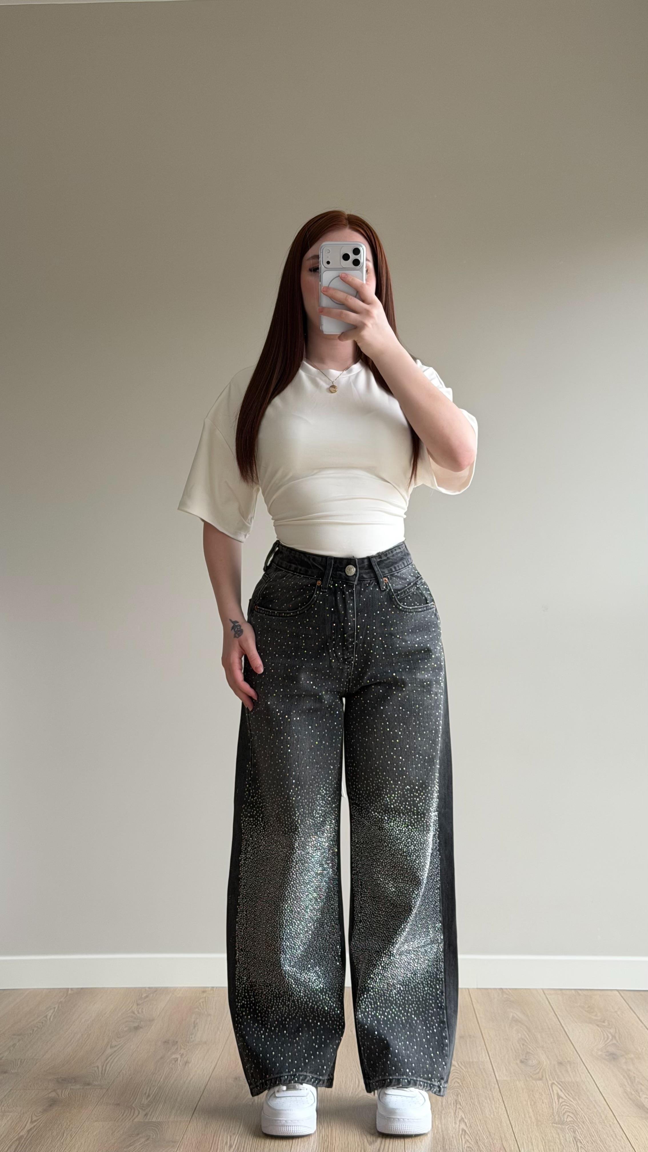 Bdg Valorant Taşlı Pantolon Füme