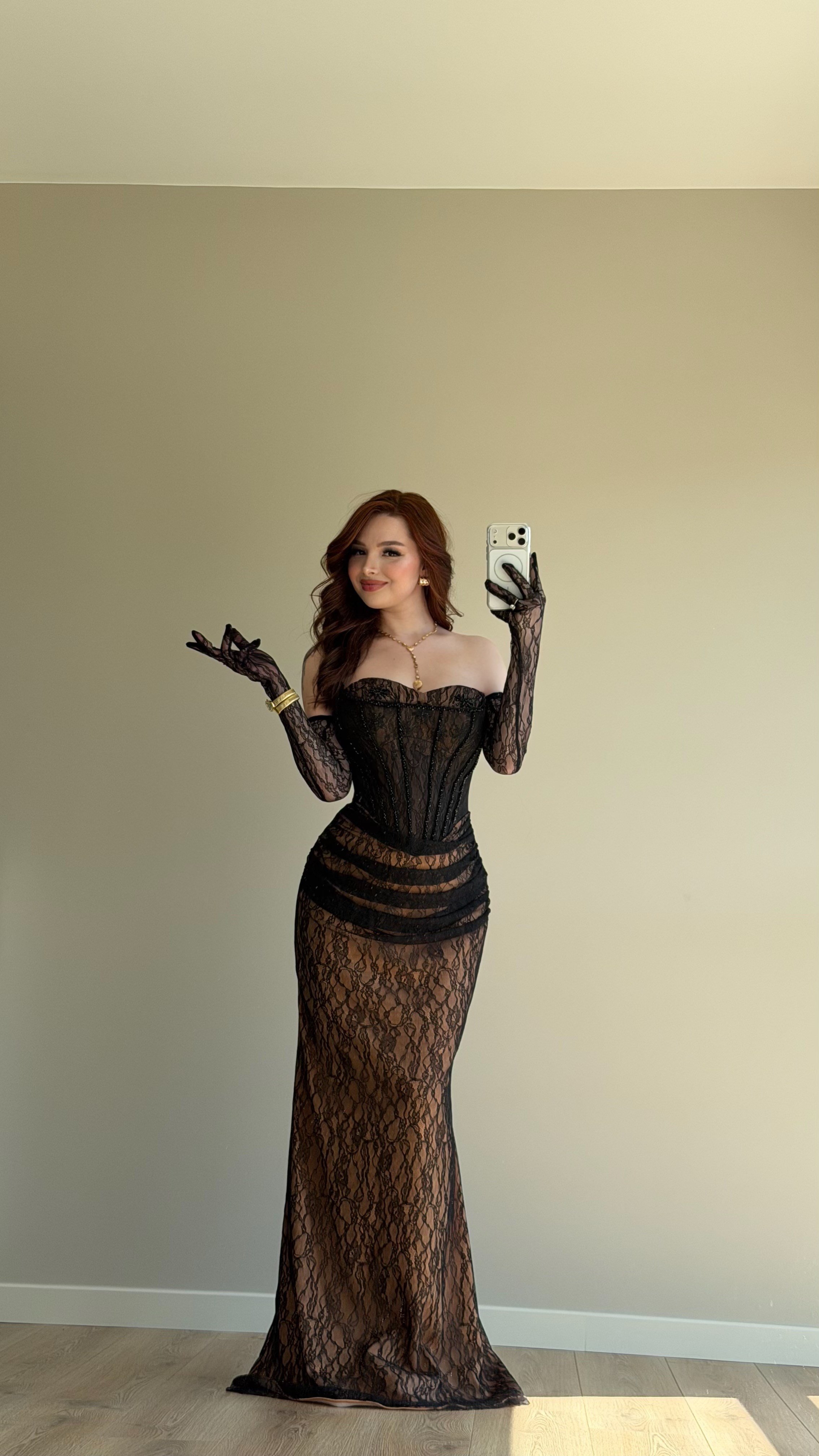 Belatrix Dantelli Abiye Siyah